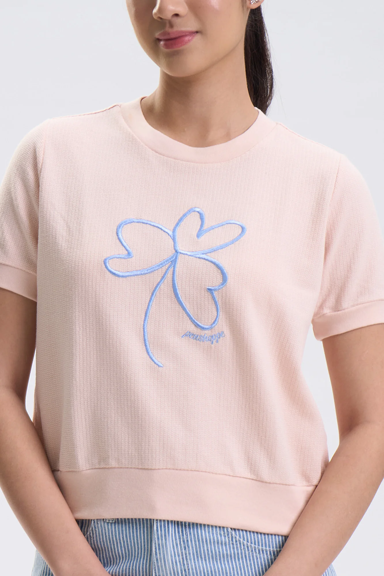 Flower Waffle Knit Top - Image 2
