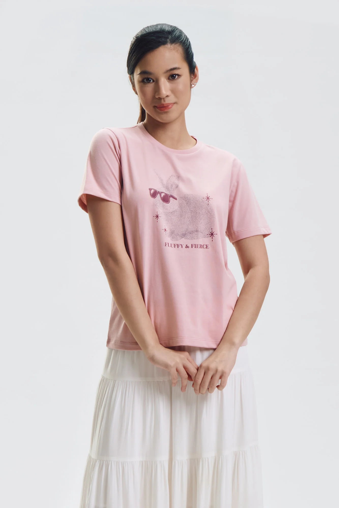 Fluffy & Fierce Relaxed Graphic T-Shirt