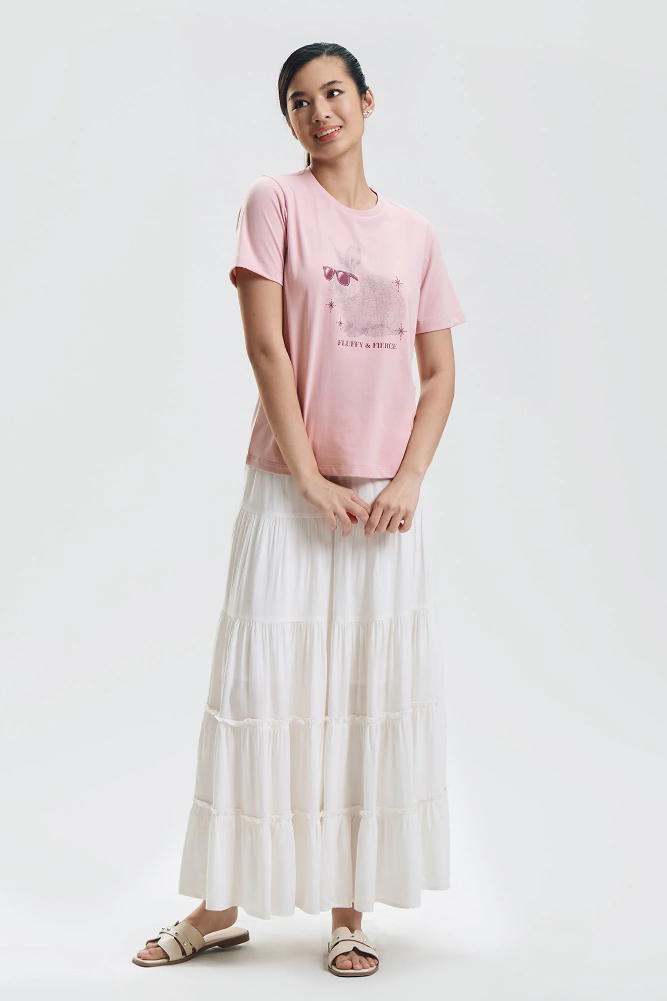 Fluffy & Fierce Relaxed Graphic T-Shirt - Image 4