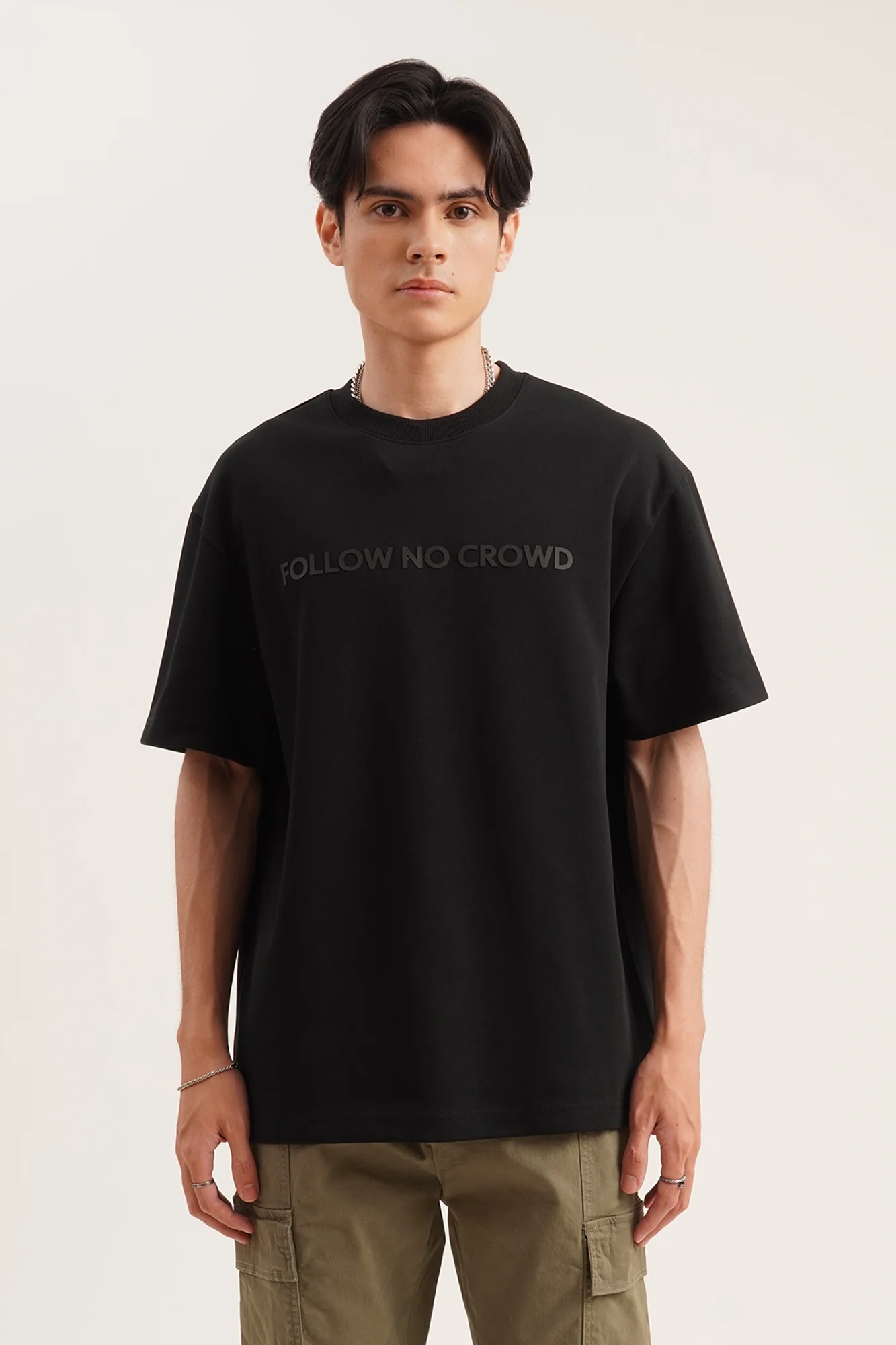 Follow No Crowd Relaxed Fit Graphic T-Shirt