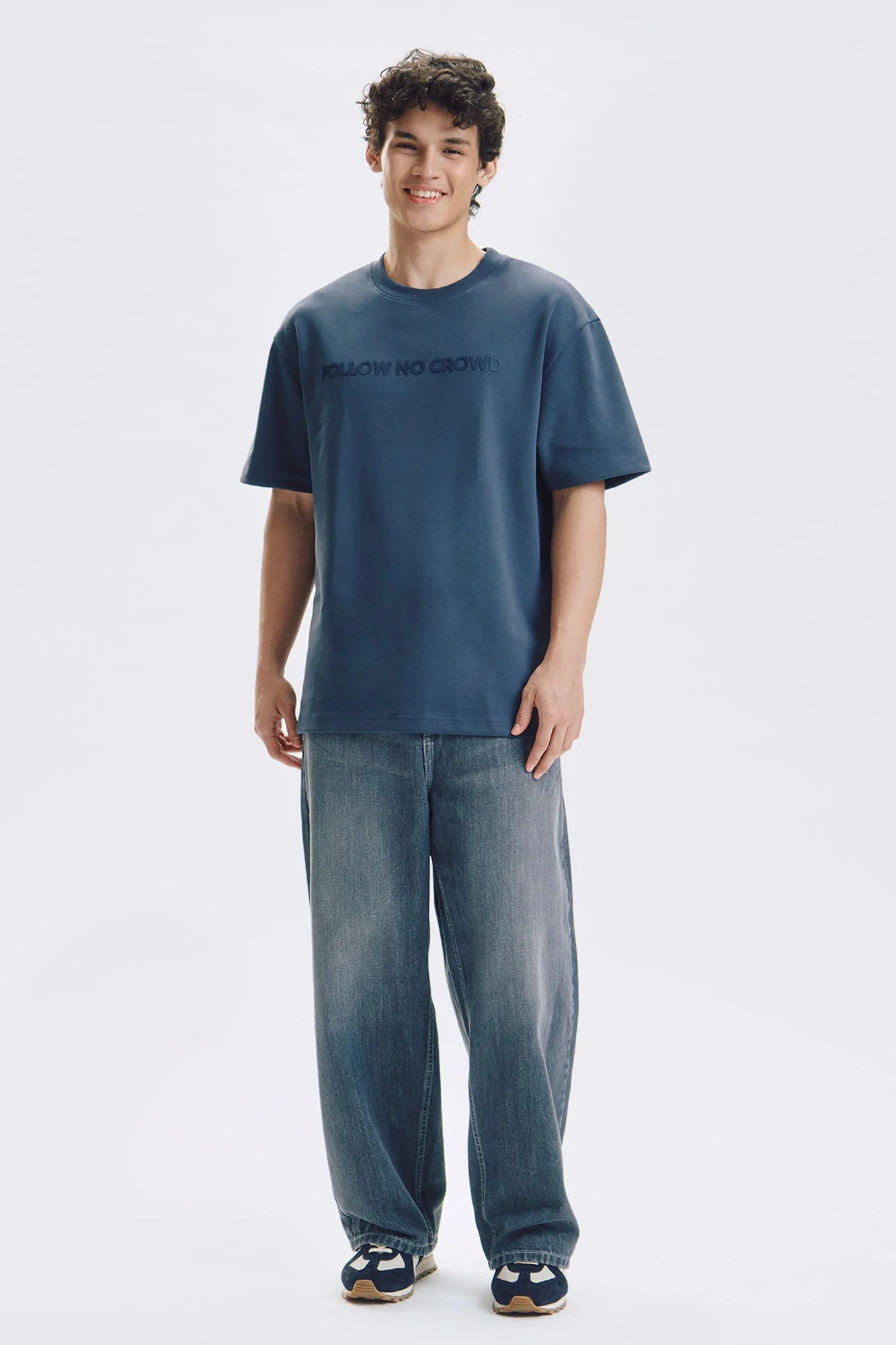 Follow No Crowd Relaxed Fit Graphic T-Shirt - Image 10