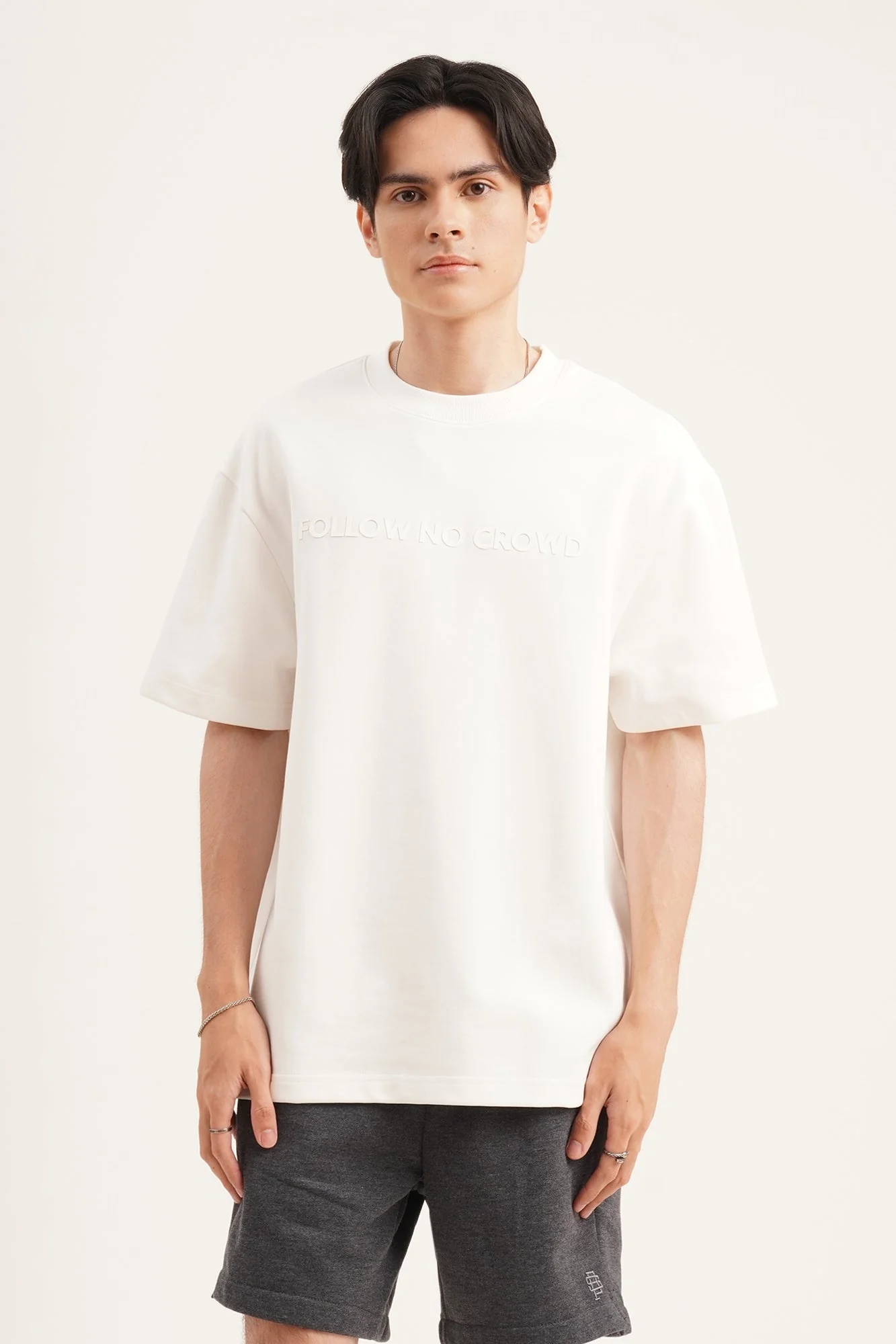 Follow No Crowd Relaxed Fit Graphic T-Shirt - Image 19
