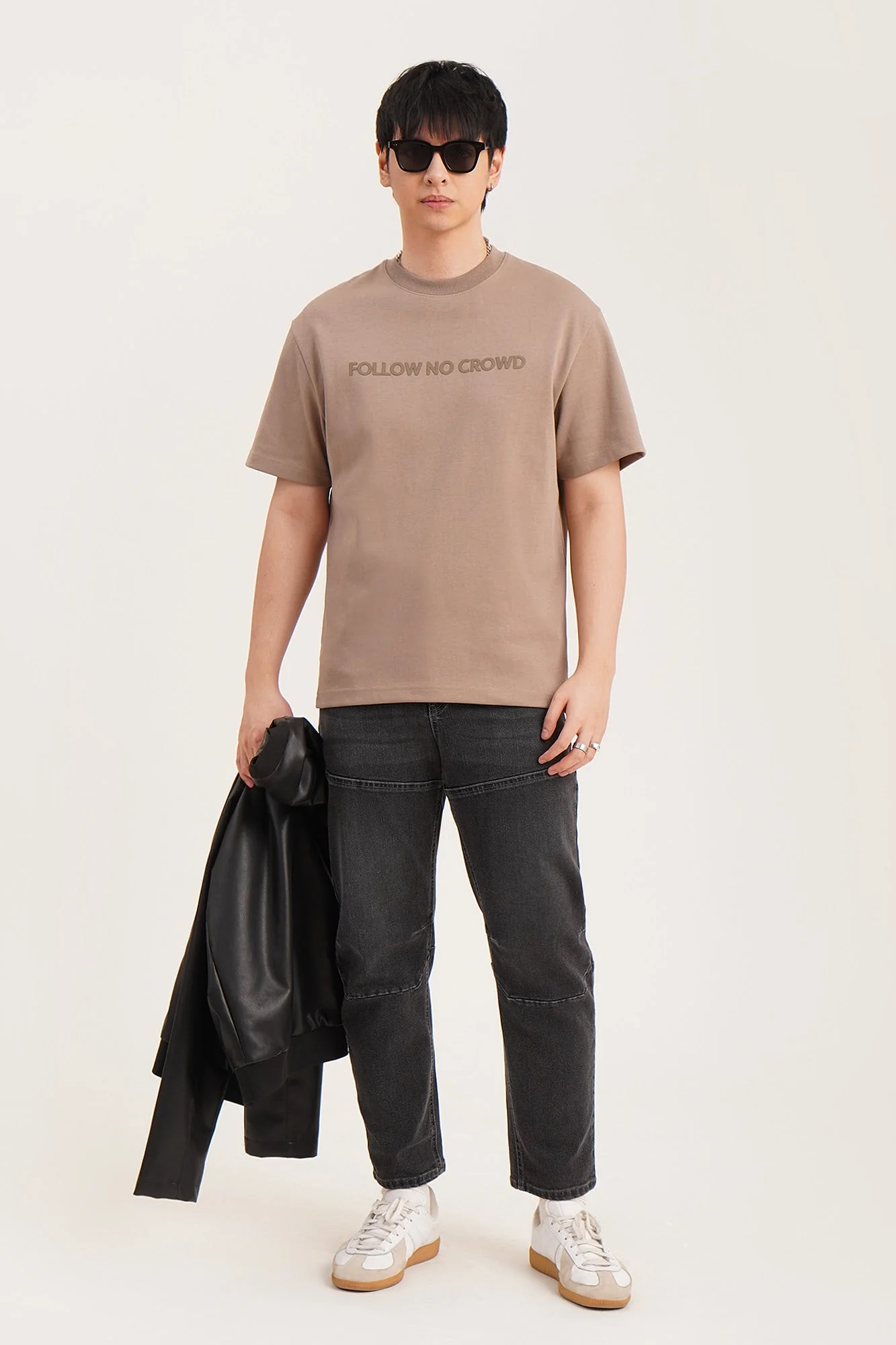 Follow No Crowd Relaxed Fit Graphic T-Shirt - Image 34