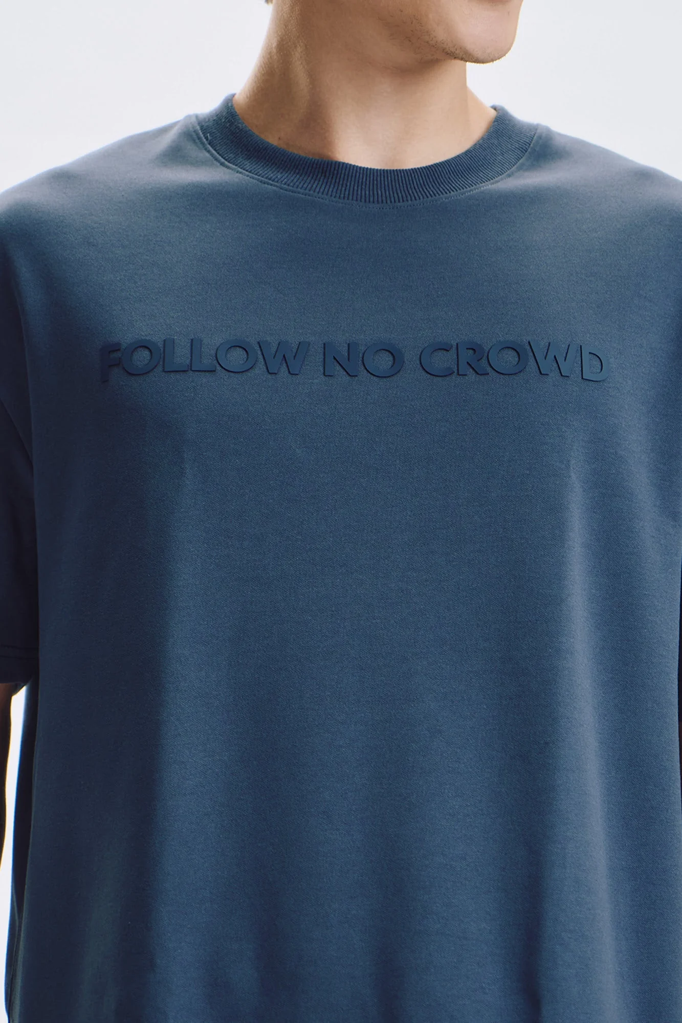 Follow No Crowd Relaxed Fit Graphic T-Shirt - Image 8