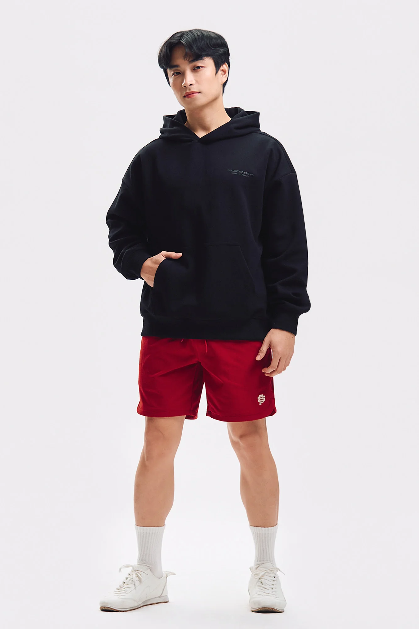 Follow No Crowd Relaxed Pullover Hoodie - Image 4