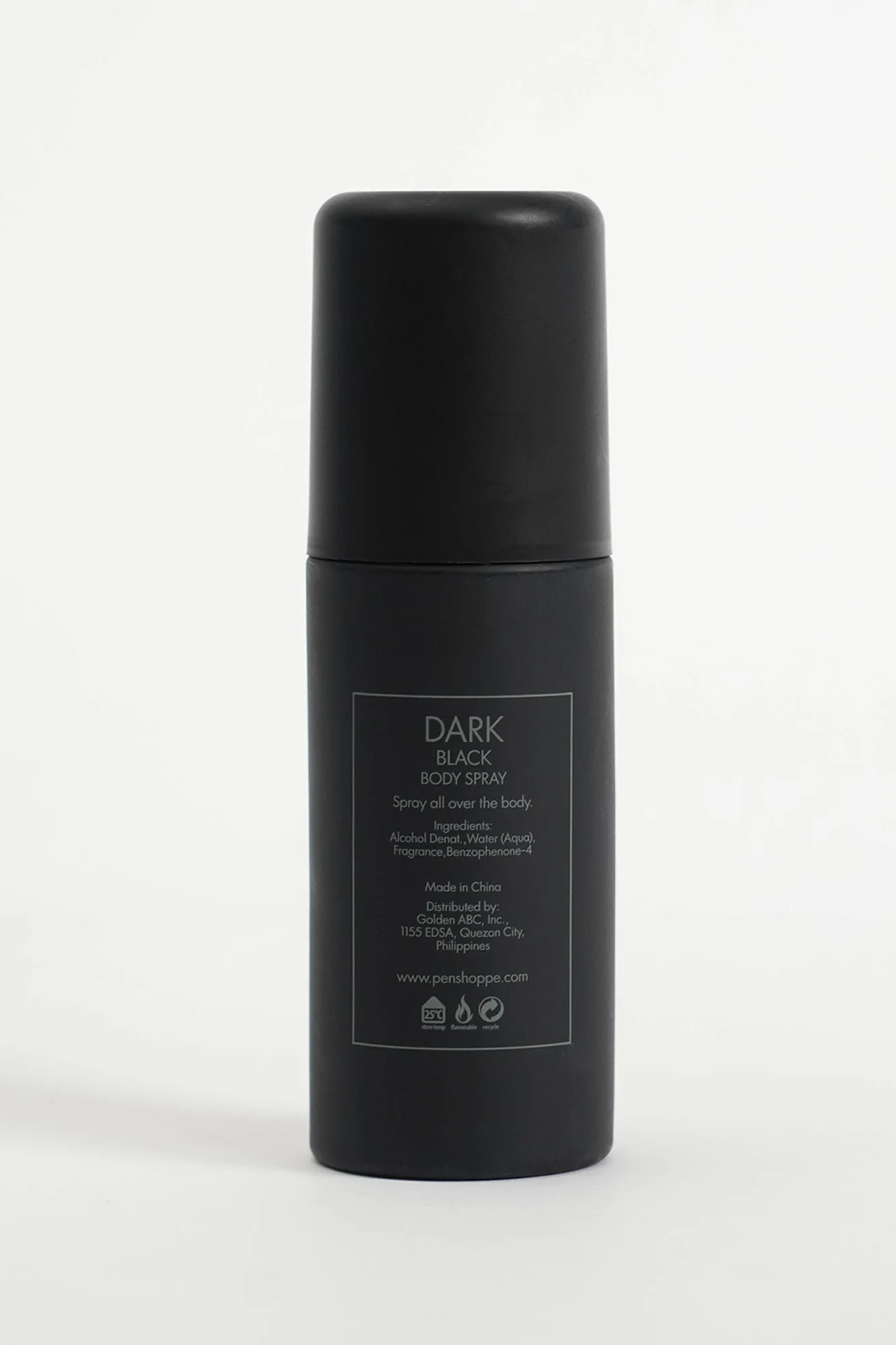 Dark Black Body Spray for Men 150ML - Image 3
