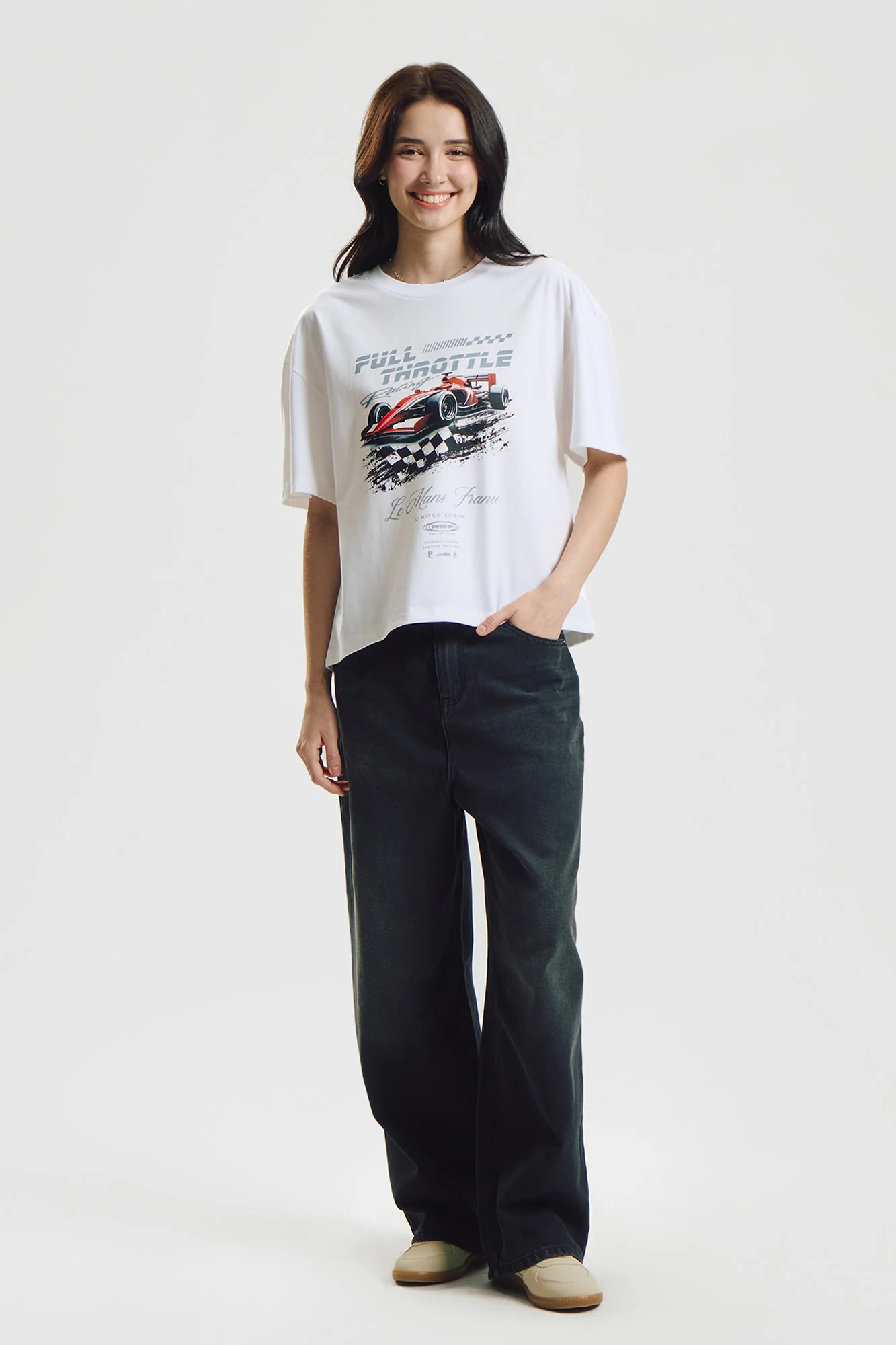 Full Throttle Loose Graphic T-Shirt - Image 4