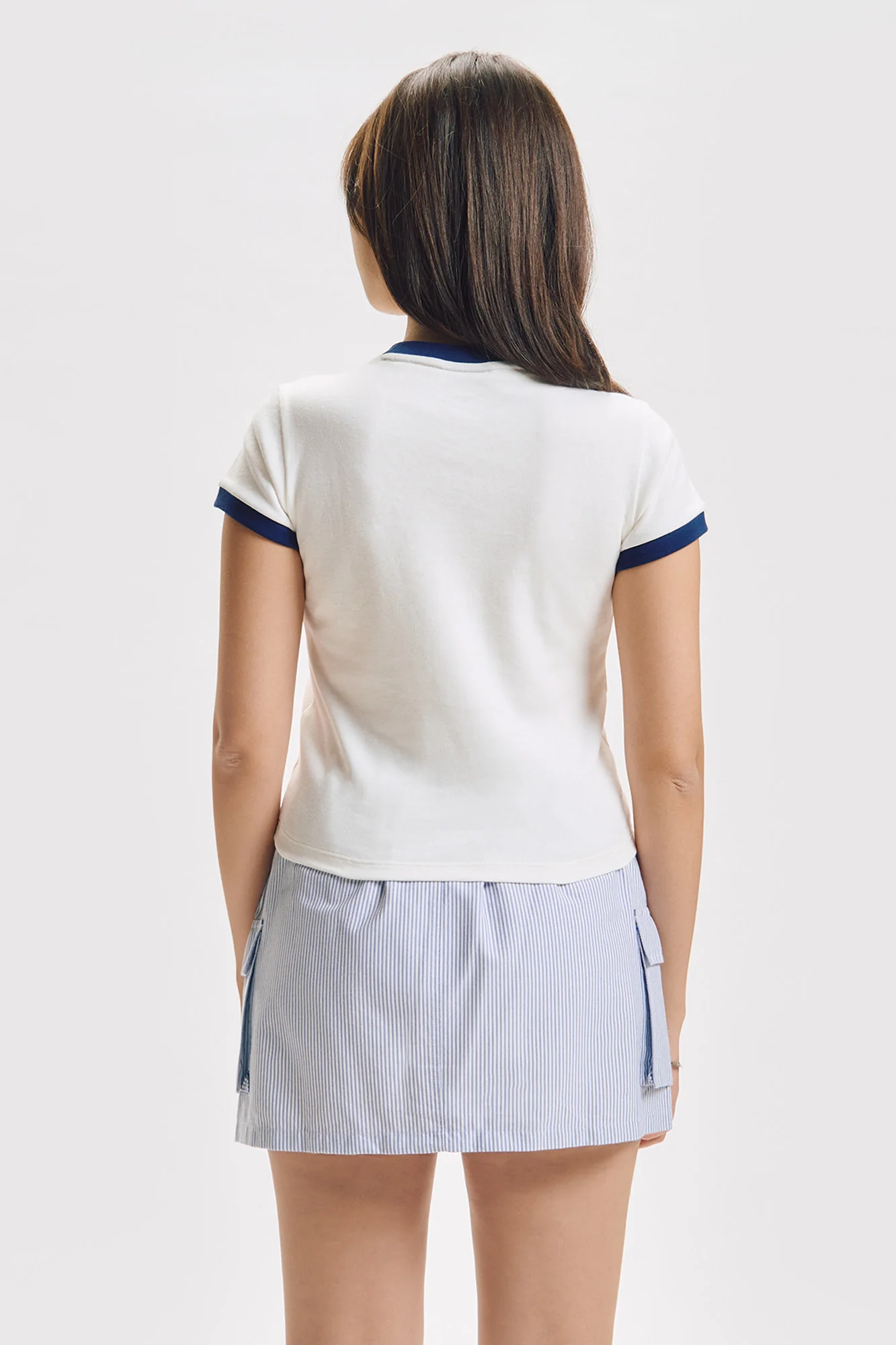 Heart Slim Ringer T-Shirt - Image 3
