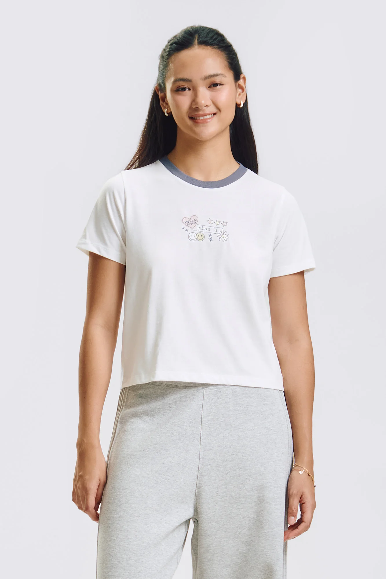 Icons Relaxed Ringer Graphict-Shirt