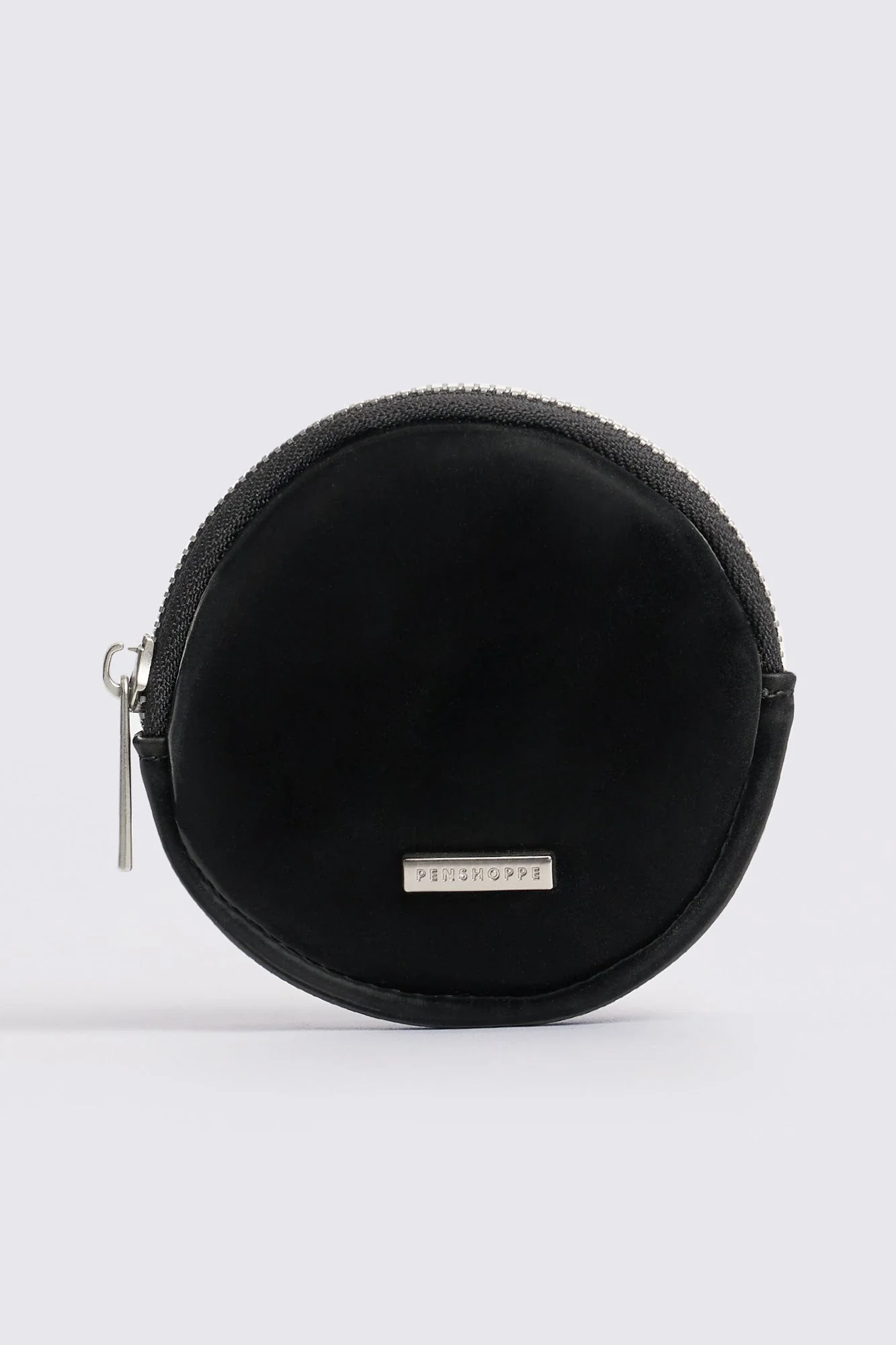 Iridescent Circular Coin Purse with Branding