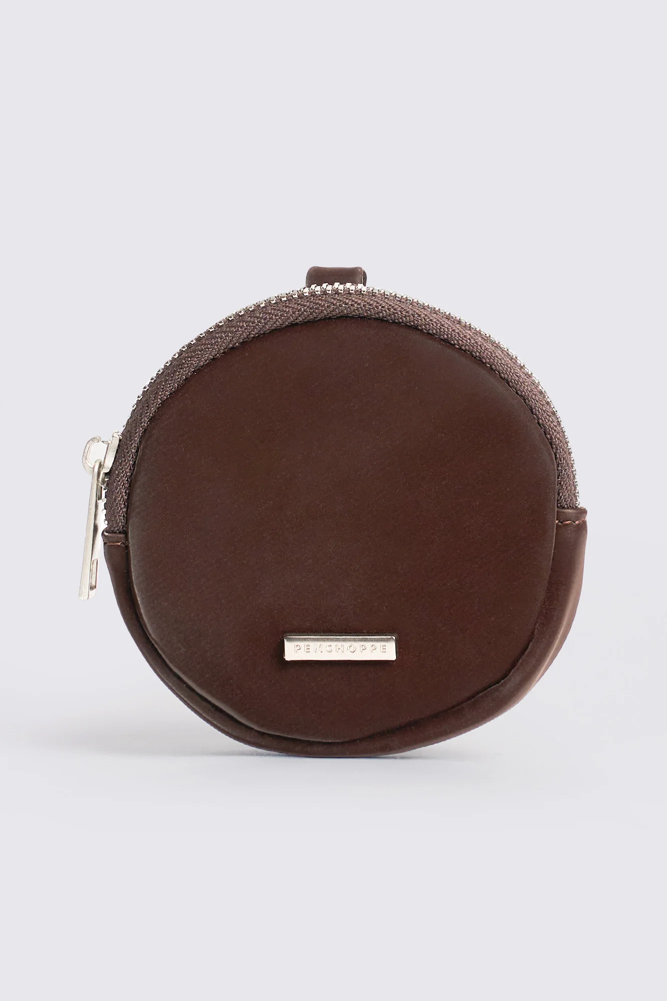 Iridescent Circular Coin Purse with Branding