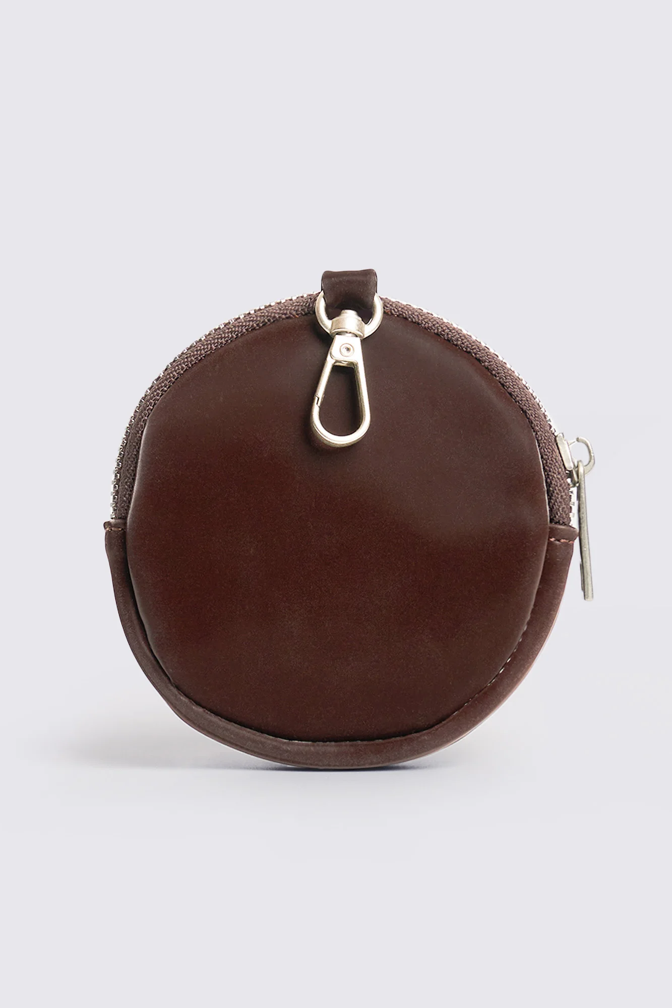 Iridescent Circular Coin Purse with Branding - Image 3