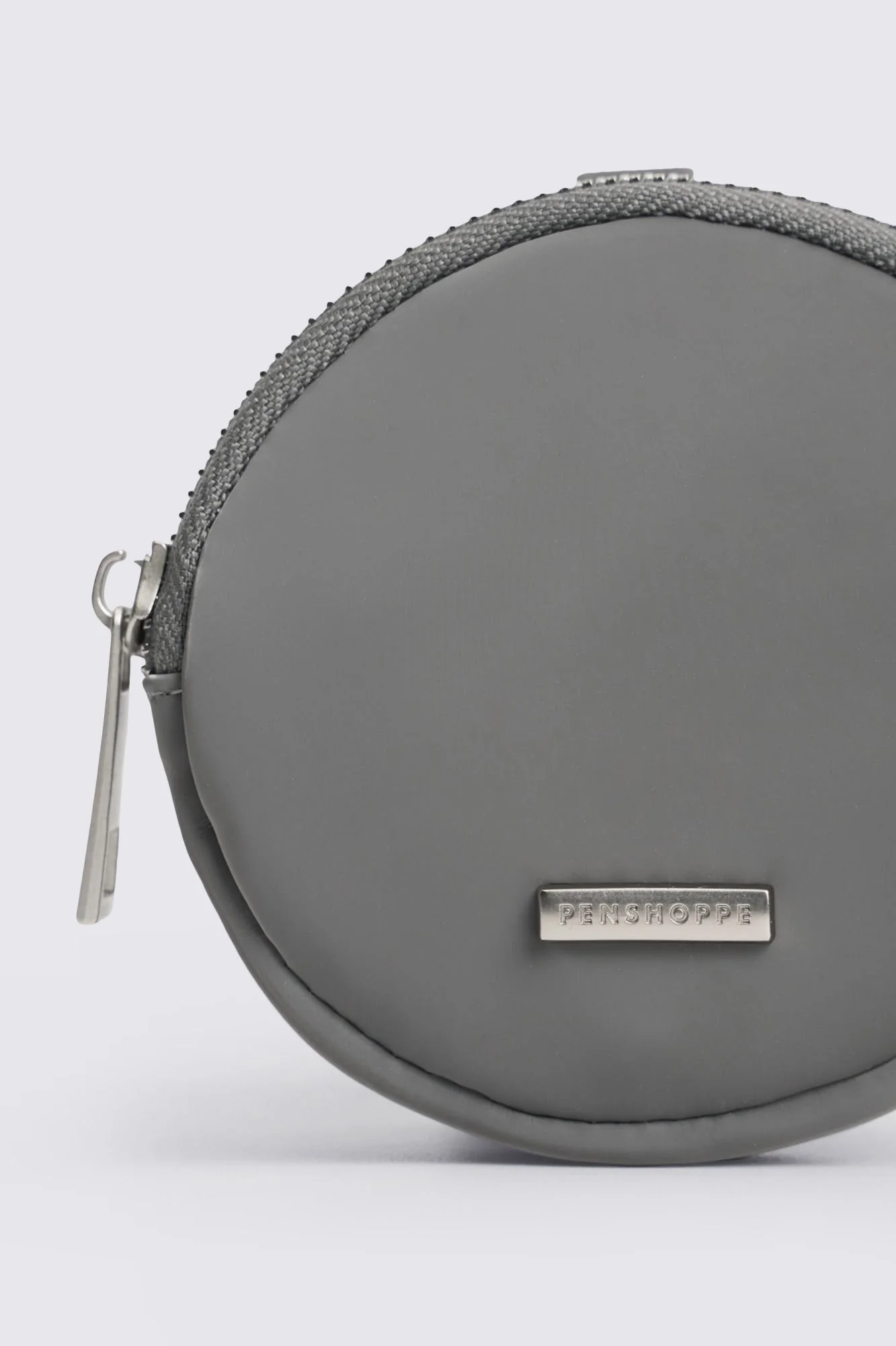 Iridescent Circular Coin Purse with Branding - Image 5