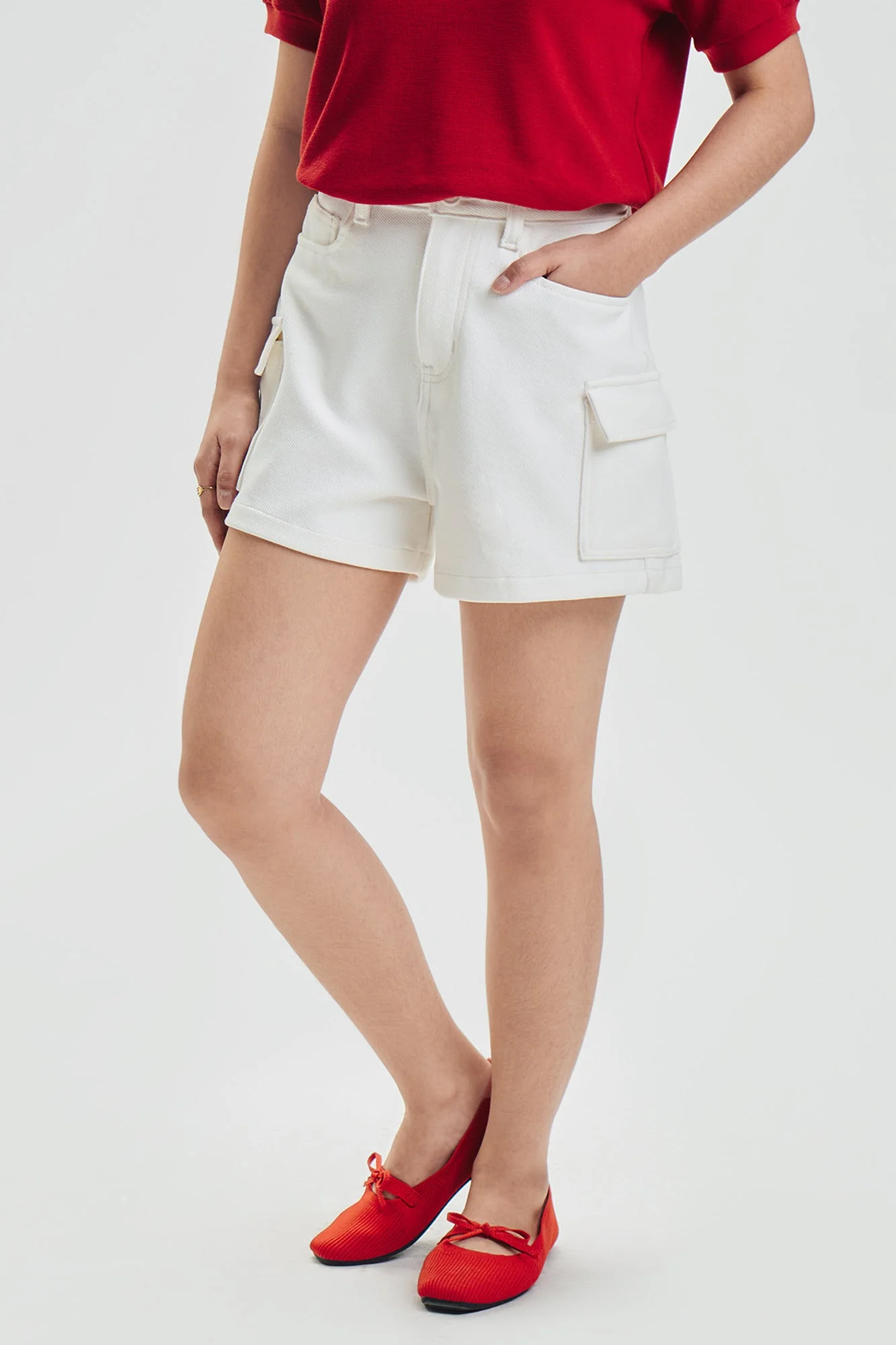 Knitted Twill Shorts - Image 9