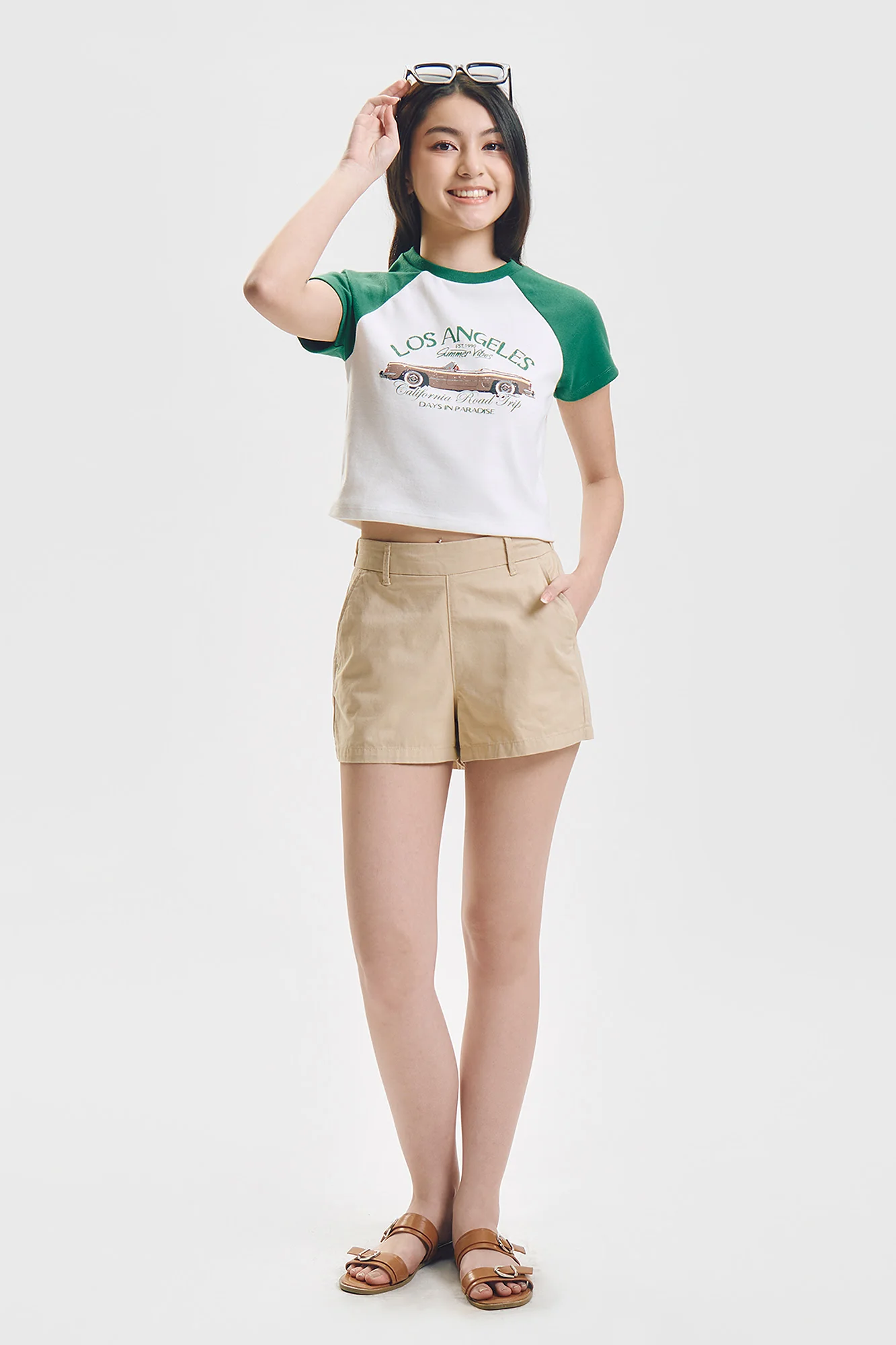 Los Angeles Slim Raglan Graphic T-Shirt - Image 4