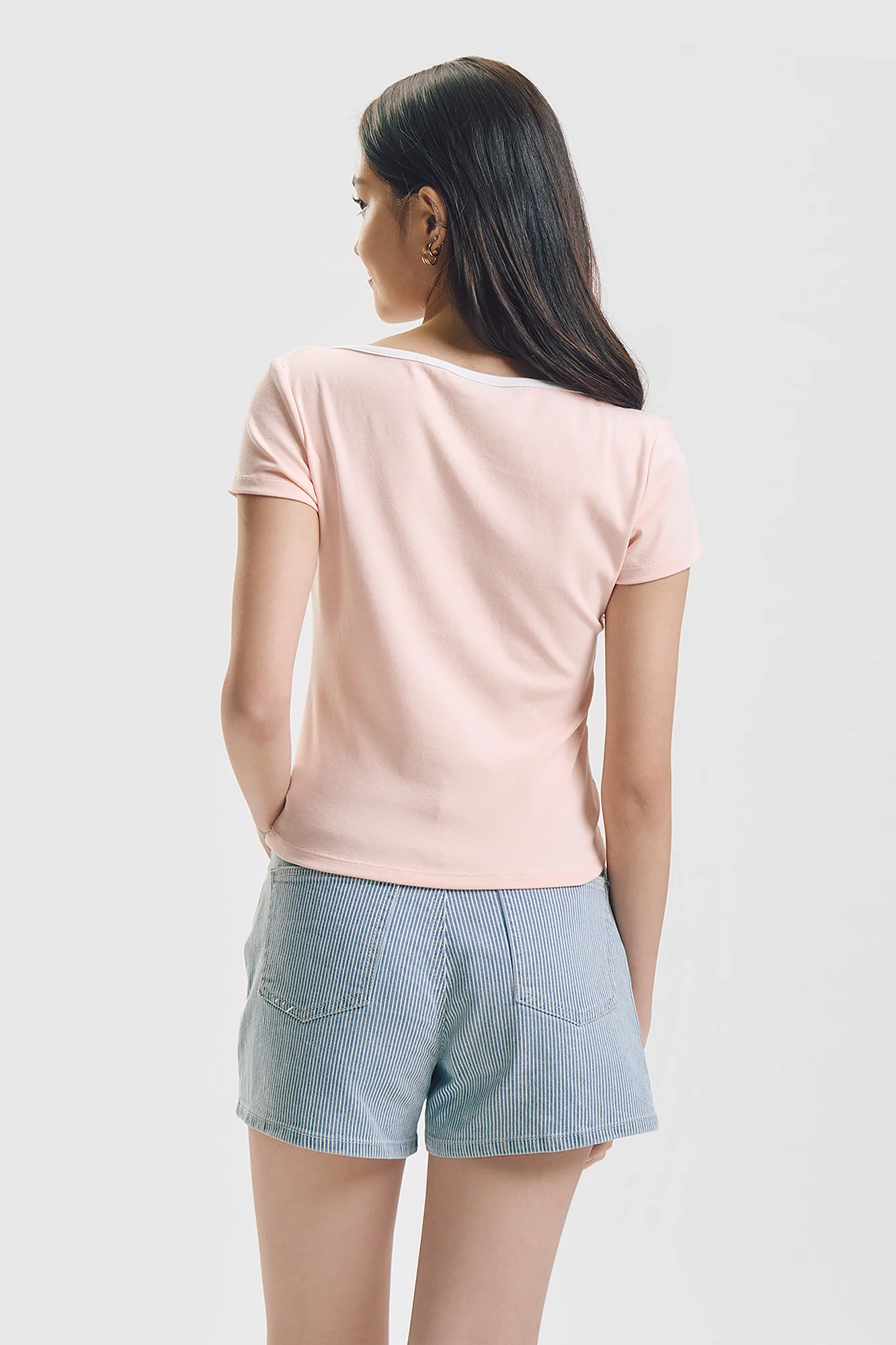 Love Club Slim Boat Neck Graphic T-Shirt - Image 3