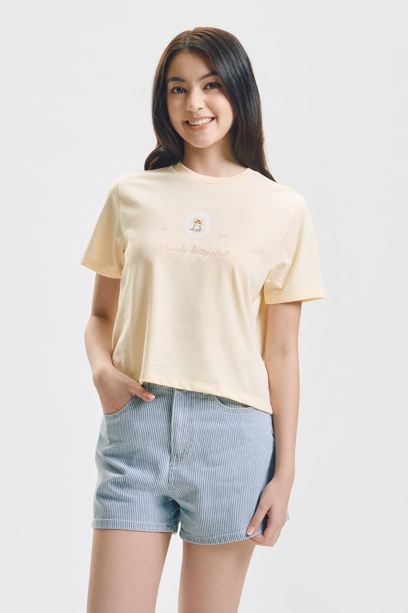 Lovely Kitty Club Relaxed Graphic T-Shirt