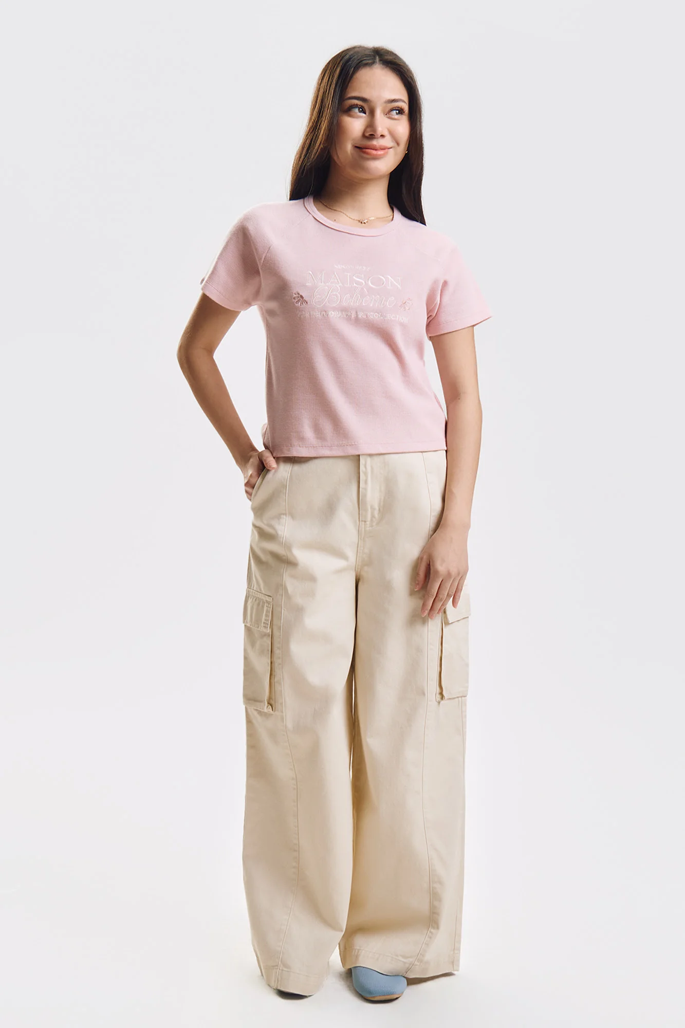 Maison Boheme Graphic Waffle Knit Top - Image 4