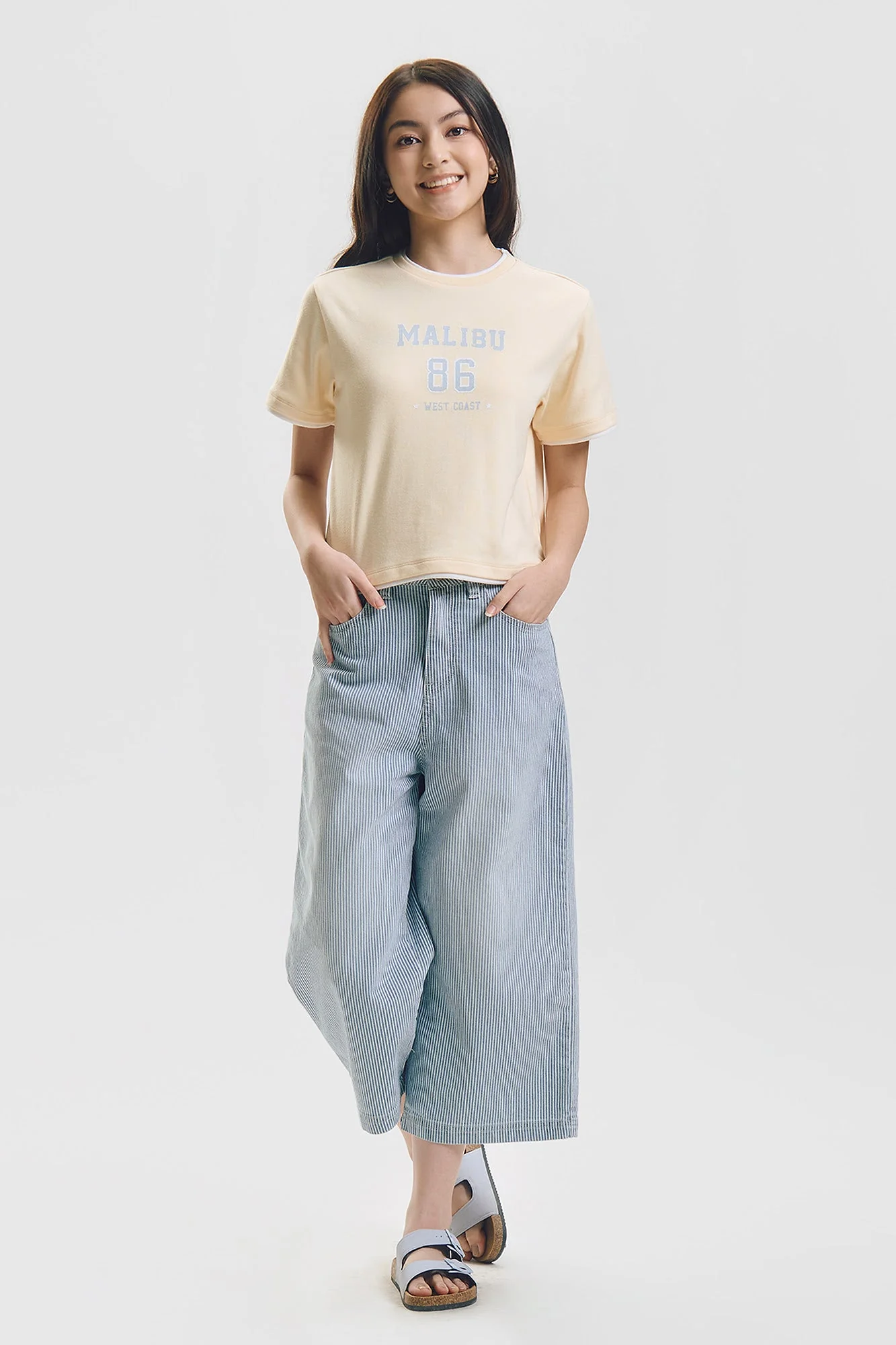Malibu Relaxed Two-Fer Graphic T-Shirt - Image 8