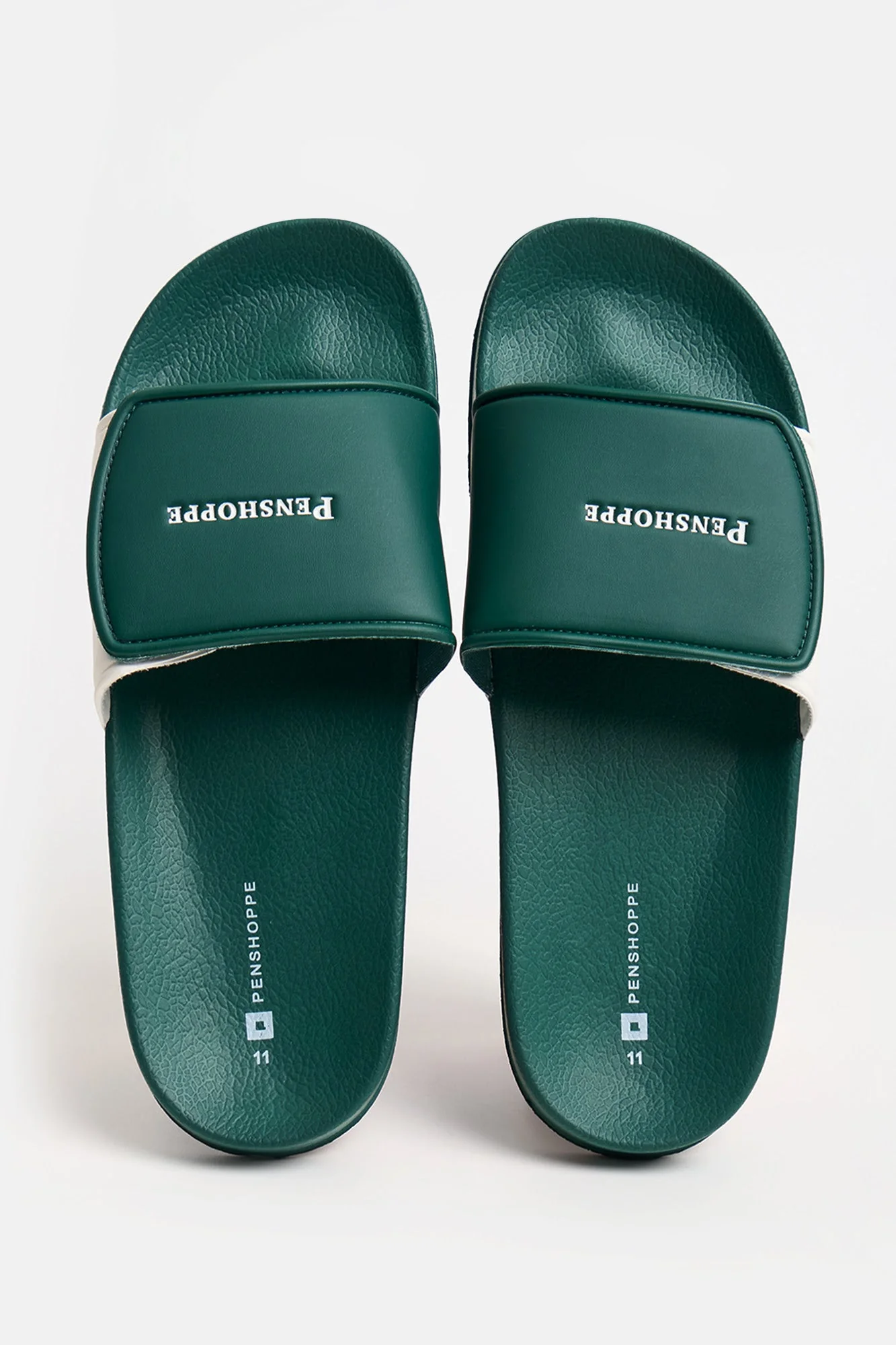 Men's Two-Tone Textured Slides - Image 6