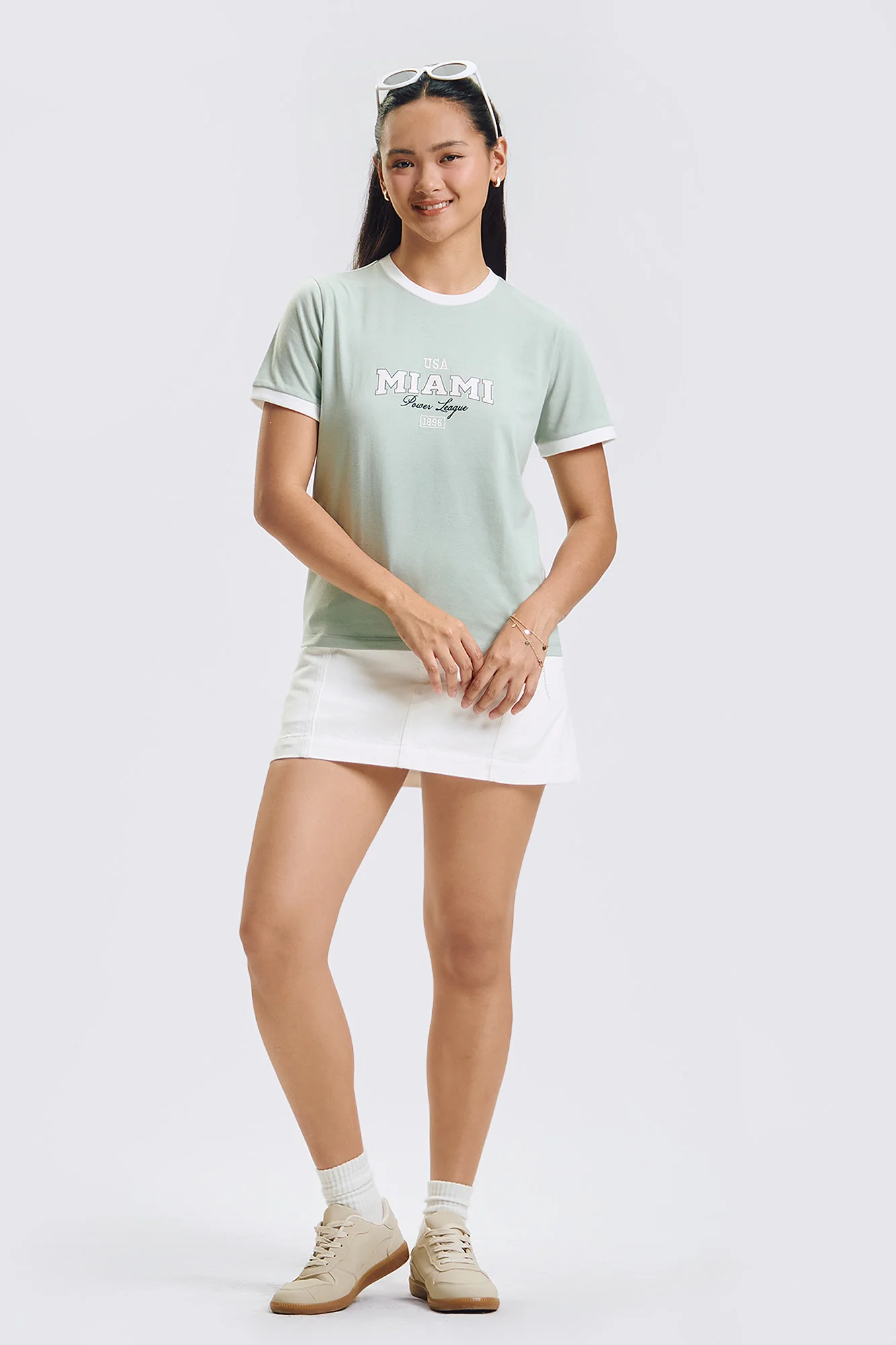 Miami Relaxed Ringer Graphic T-Shirt - Image 4