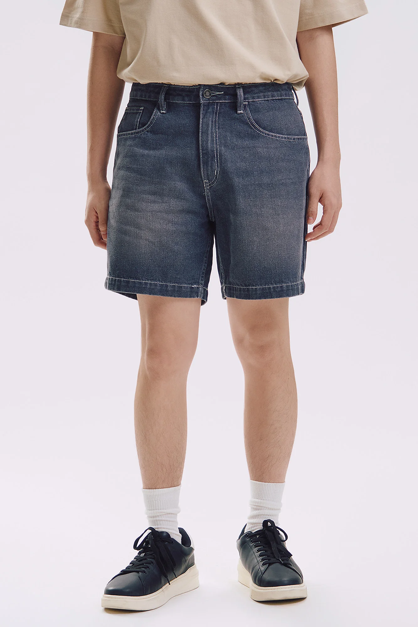 Modern Fit Denim Shorts