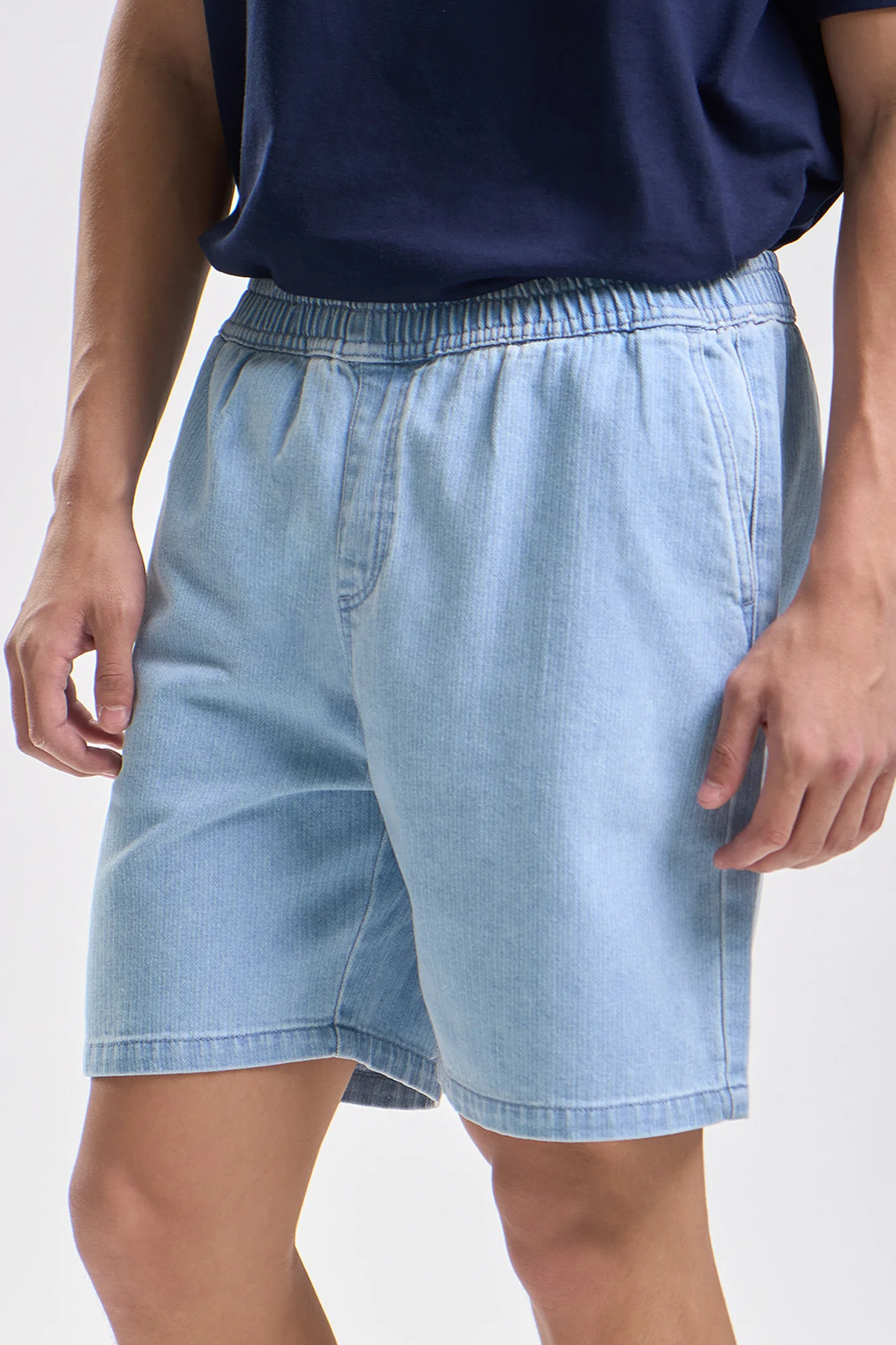 Modern Fit Pull-On Denim Shorts - Image 2