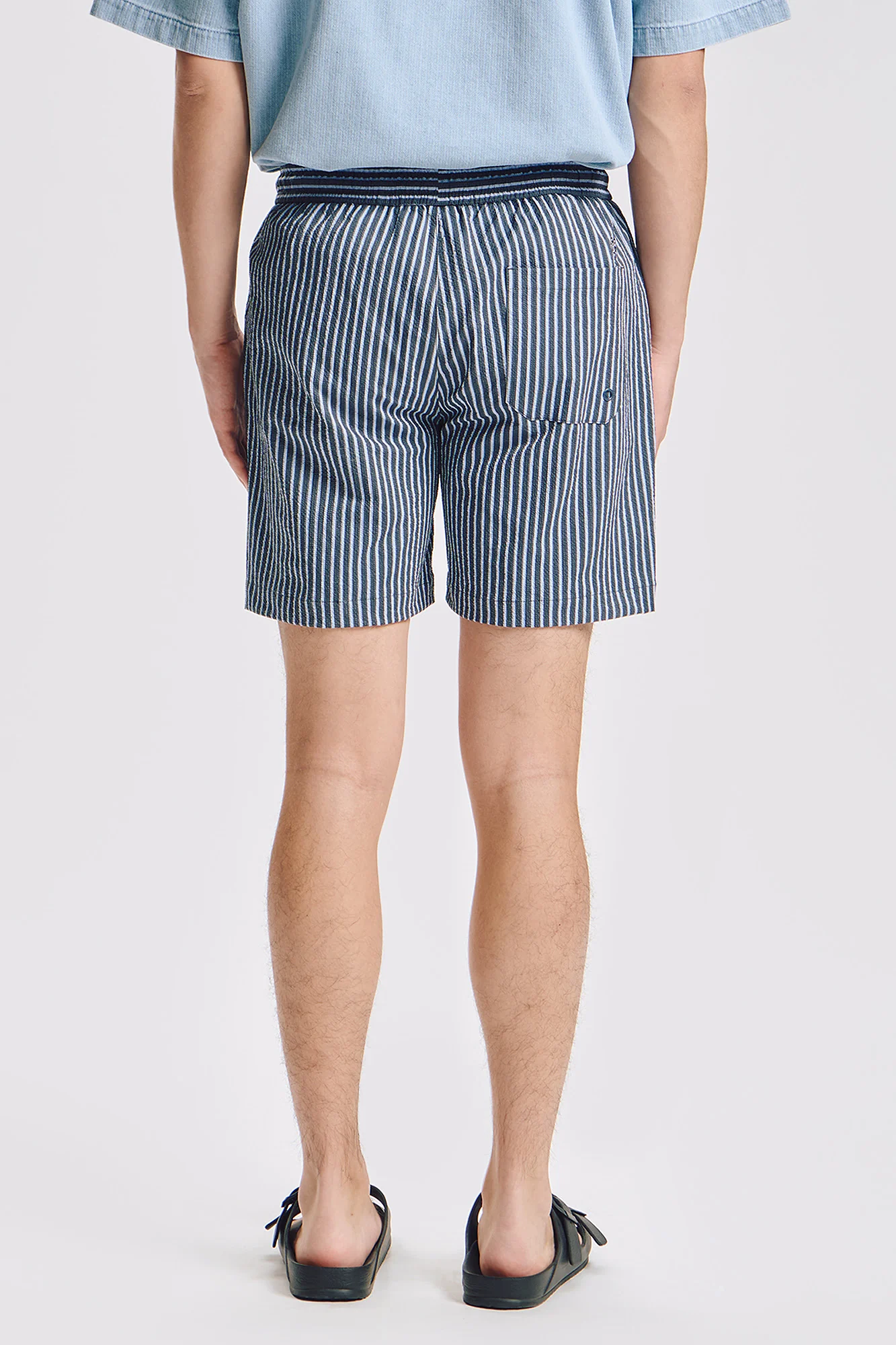 Modern Fit Swim Striped Seersucker Shorts - Image 4