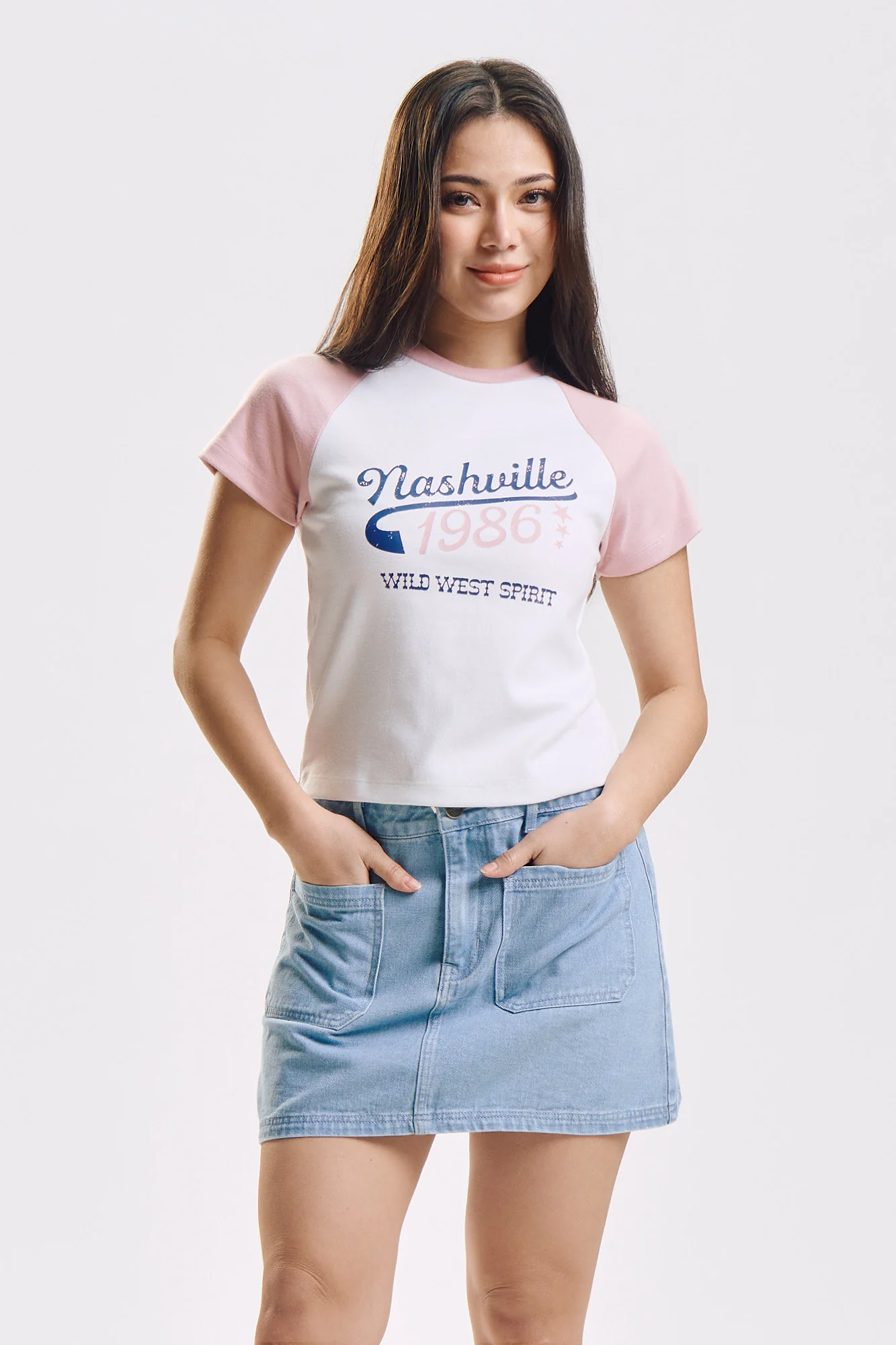 Nashville Slim Raglan Graphic T-Shirt