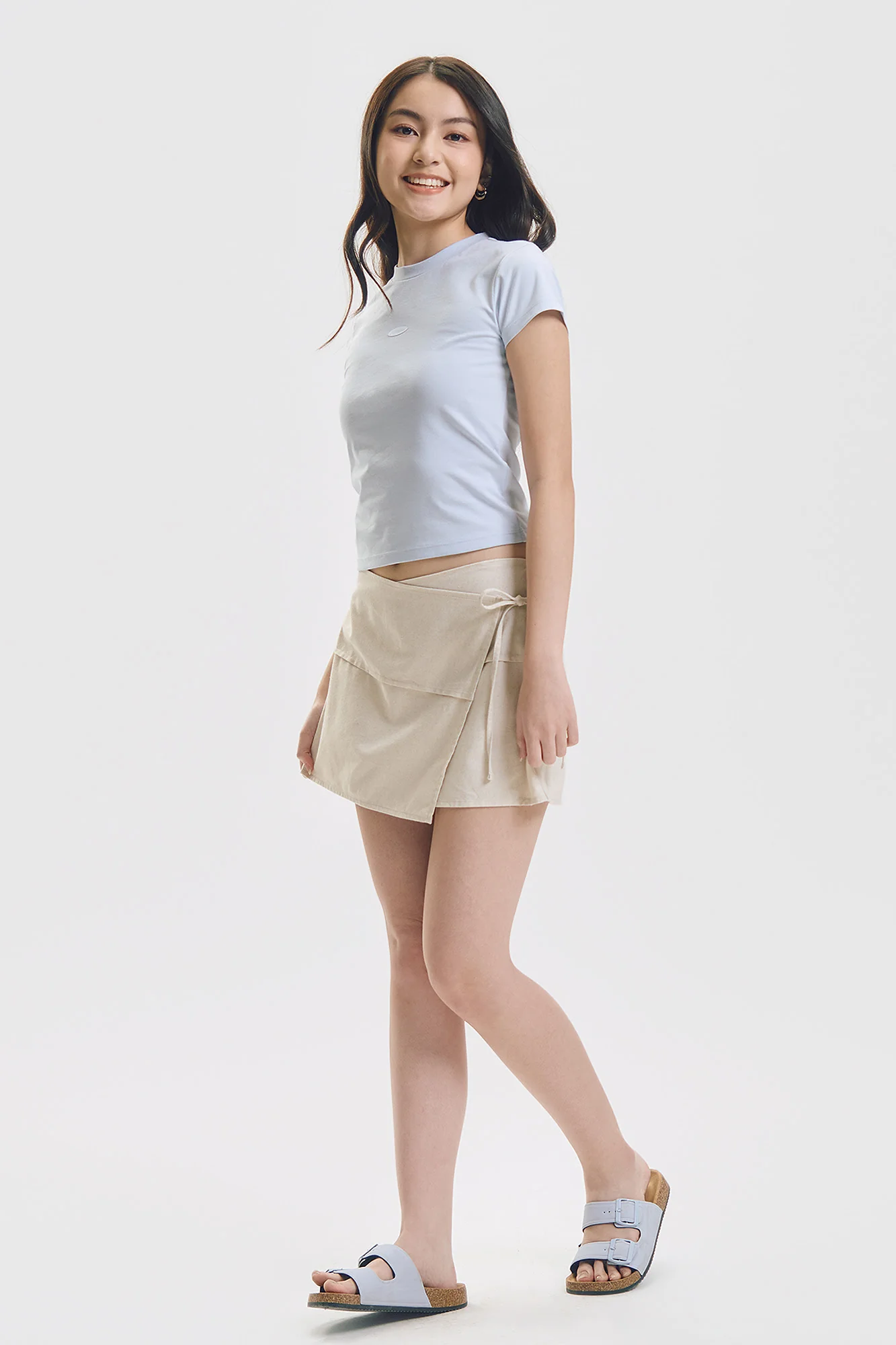 Overlap Linen Skirt - Image 5