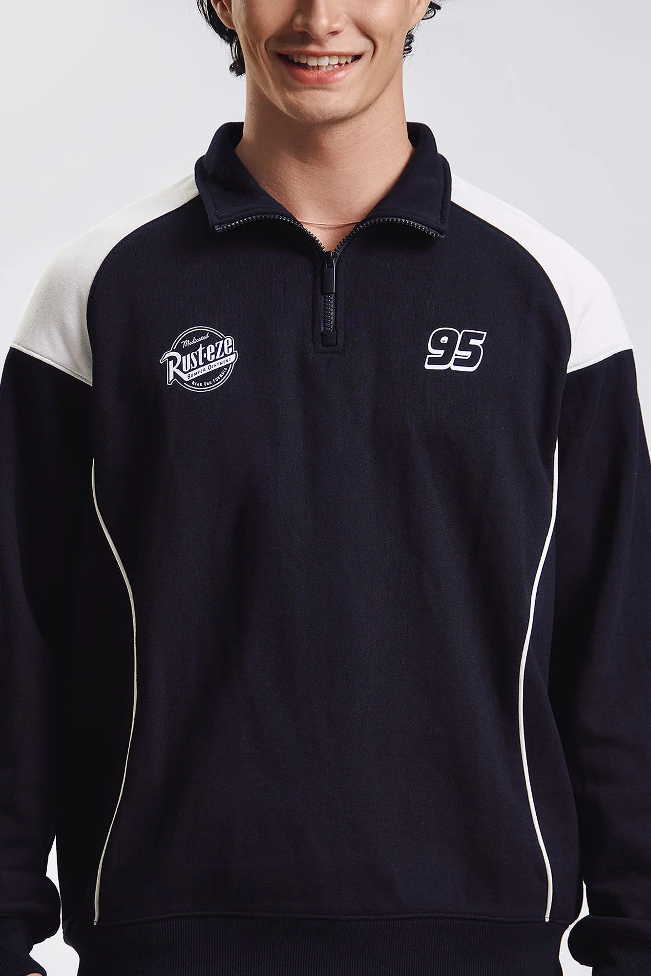 Penshoppe Disney Pixar Cars Relaxed Quarter Zip Pullover - Image 2
