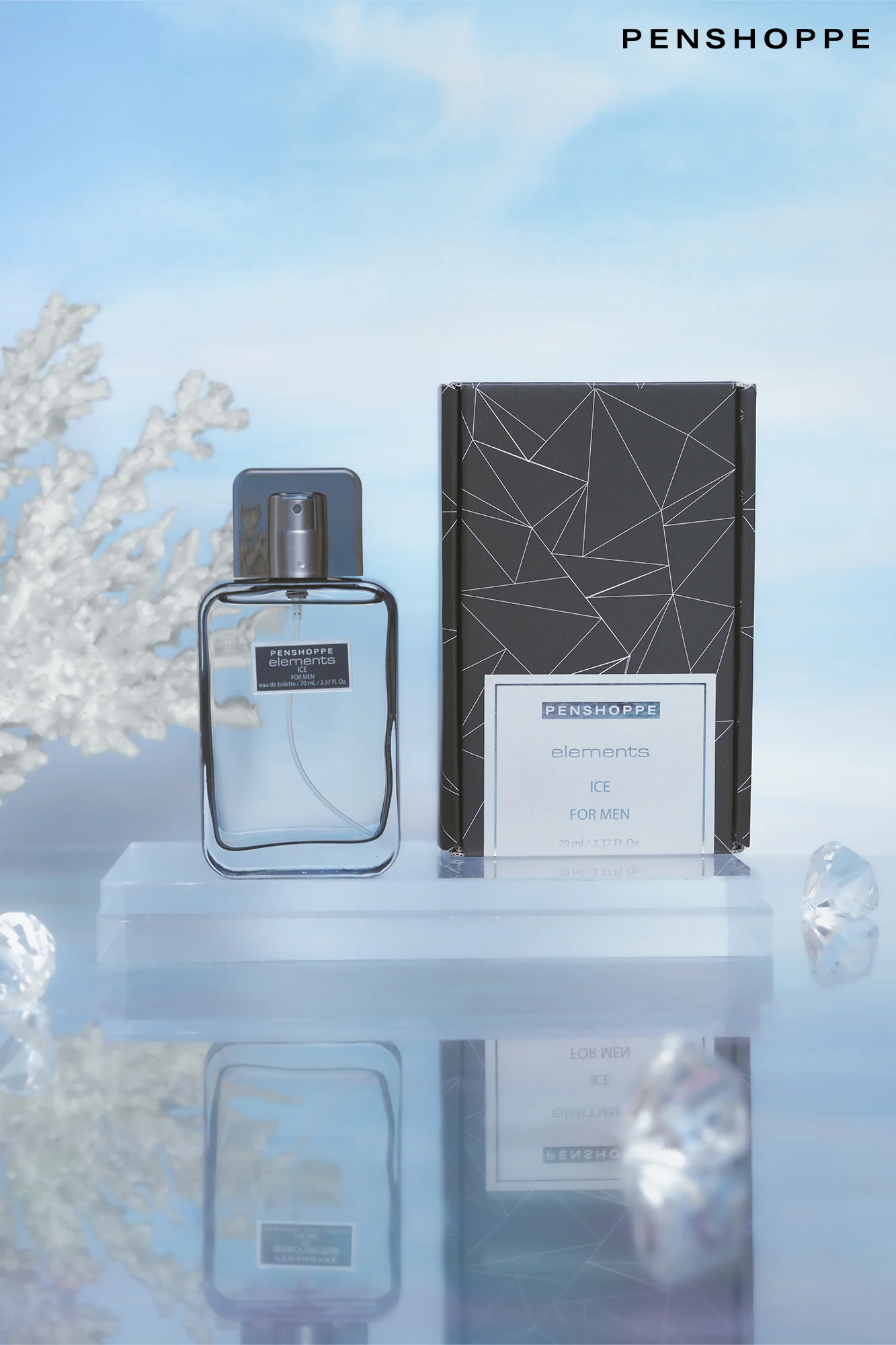 Elements Ice Eau De Toilette For Men 70ML - Image 3