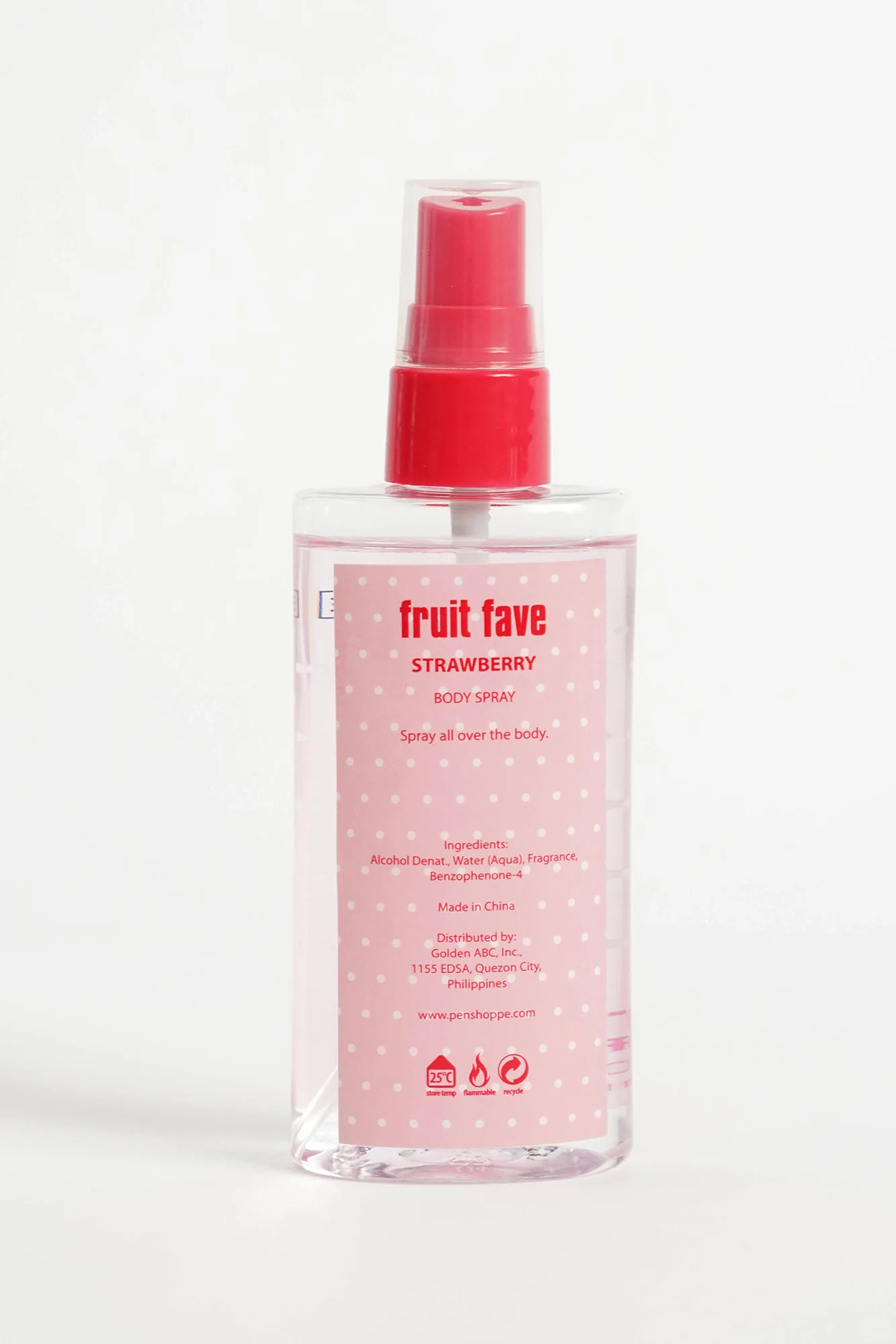 Fruit Fave Strawberry Body Spray For Women 100ML - Image 3