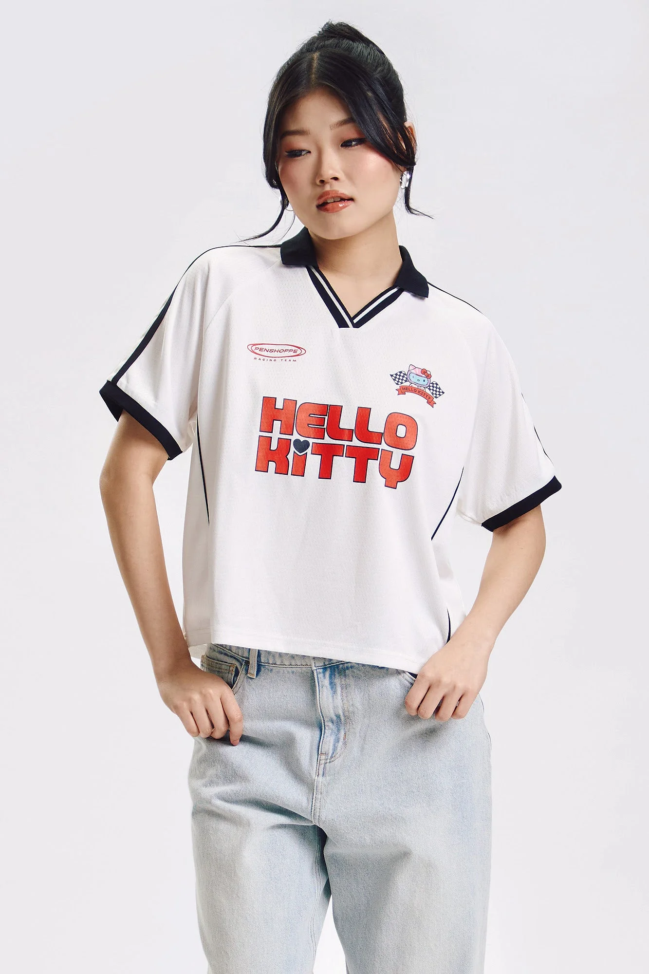 Penshoppe ❤️ Hello Kitty Loose Polo - Image 5
