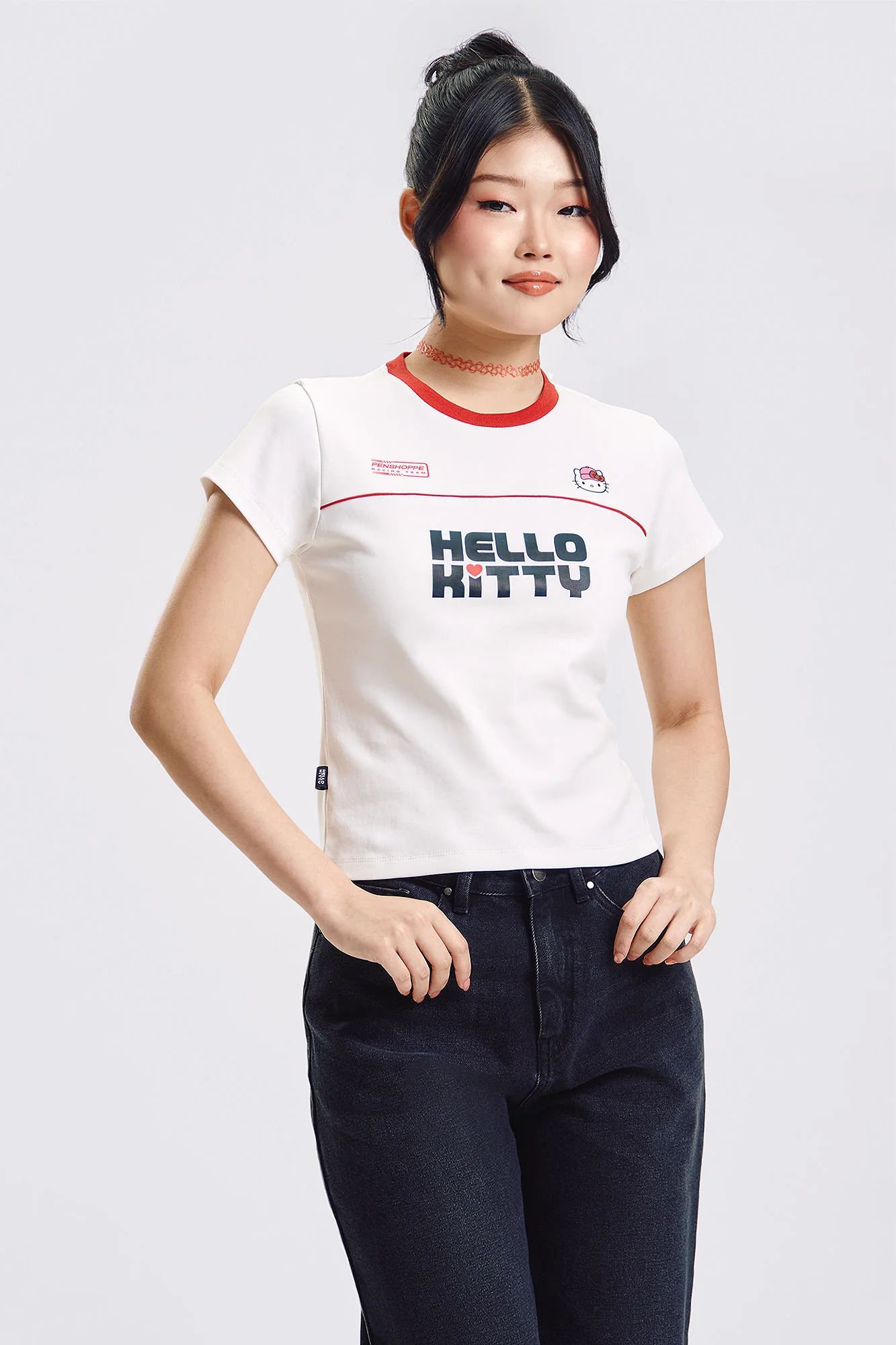 Penshoppe ❤️ Hello Kitty Slim Graphic T-Shirt