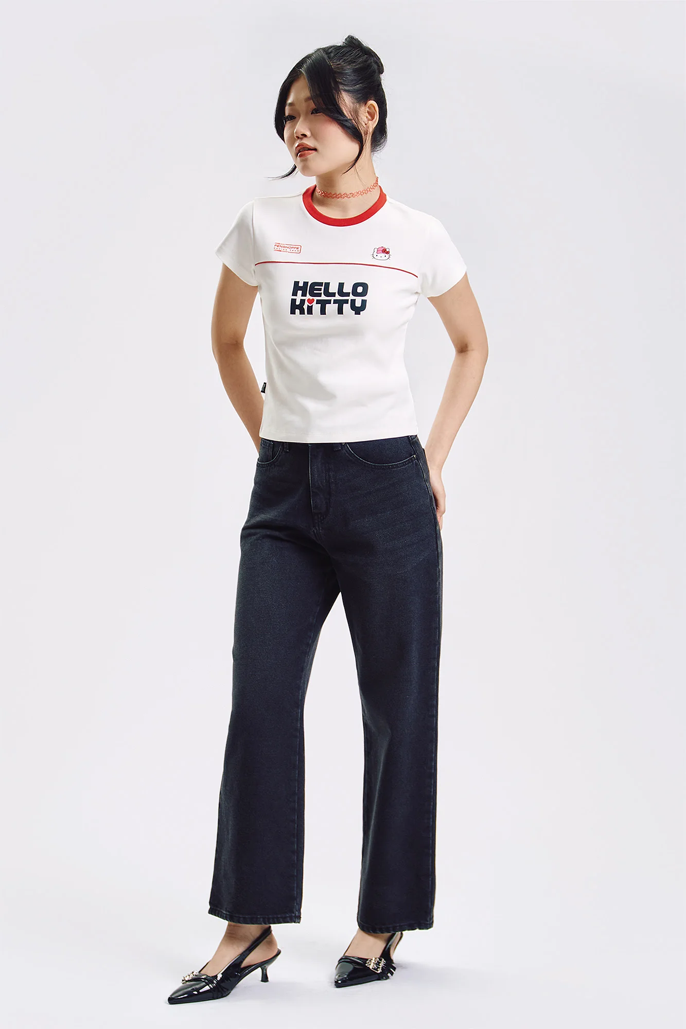 Penshoppe ❤️ Hello Kitty Slim Graphic T-Shirt - Image 4
