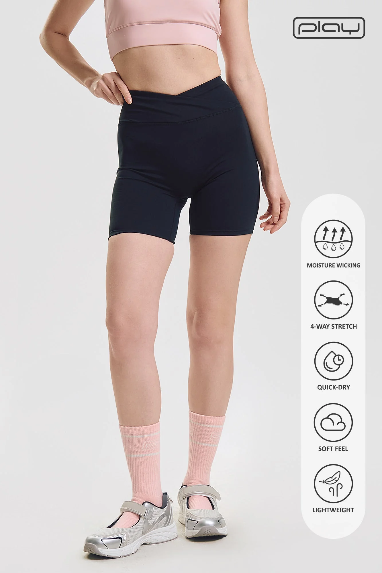 Penshoppe Play Overlap V-Waist Biker Shorts - Image 8
