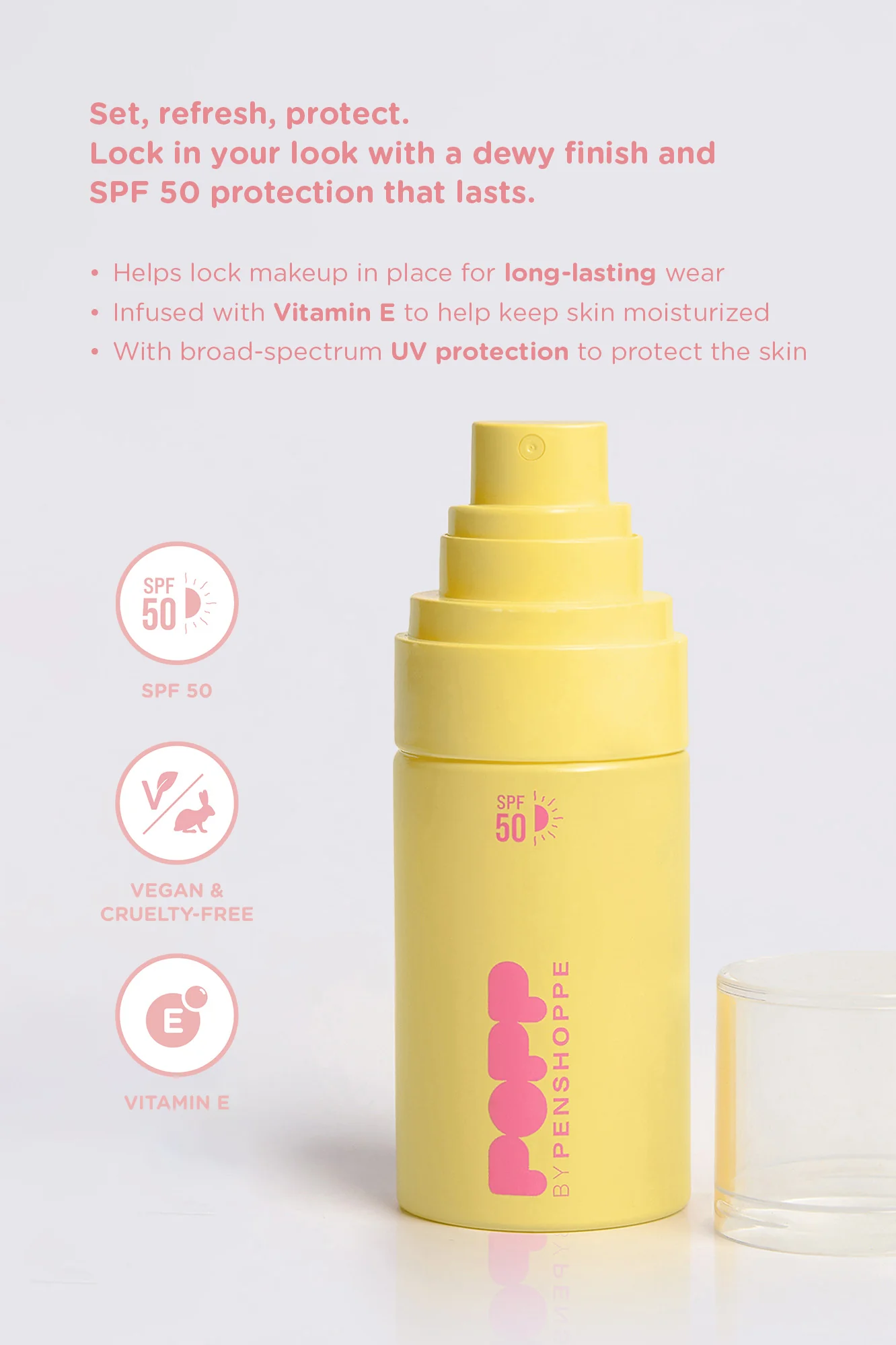 Penshoppe Popp Dewy Set Mist SPF50 - Image 4