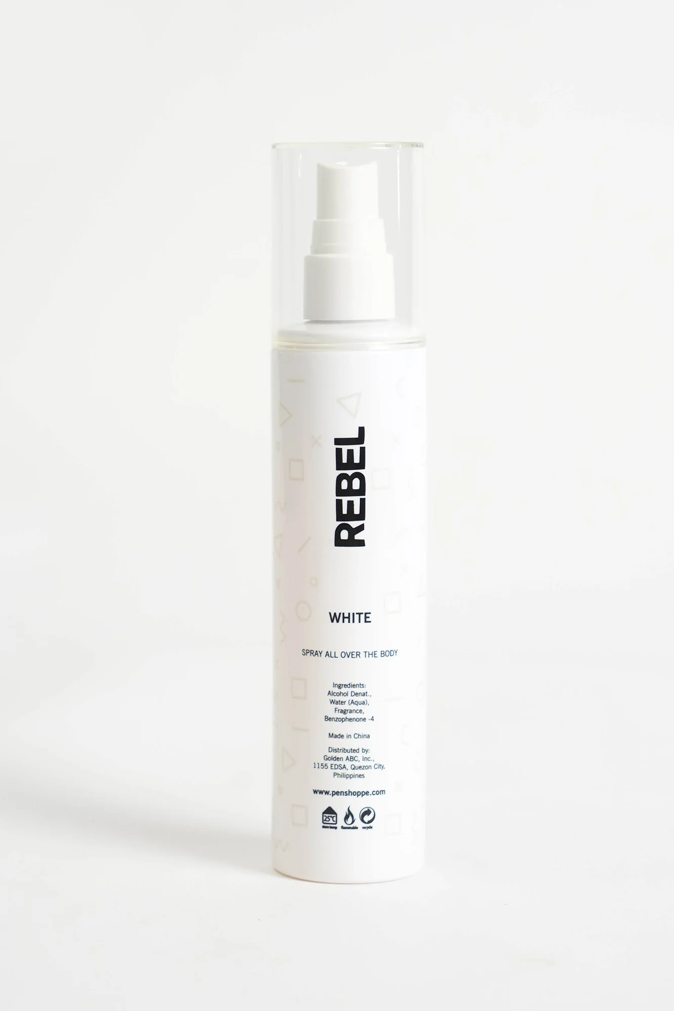 Rebel White Body Spray For Men 150ML - Image 3