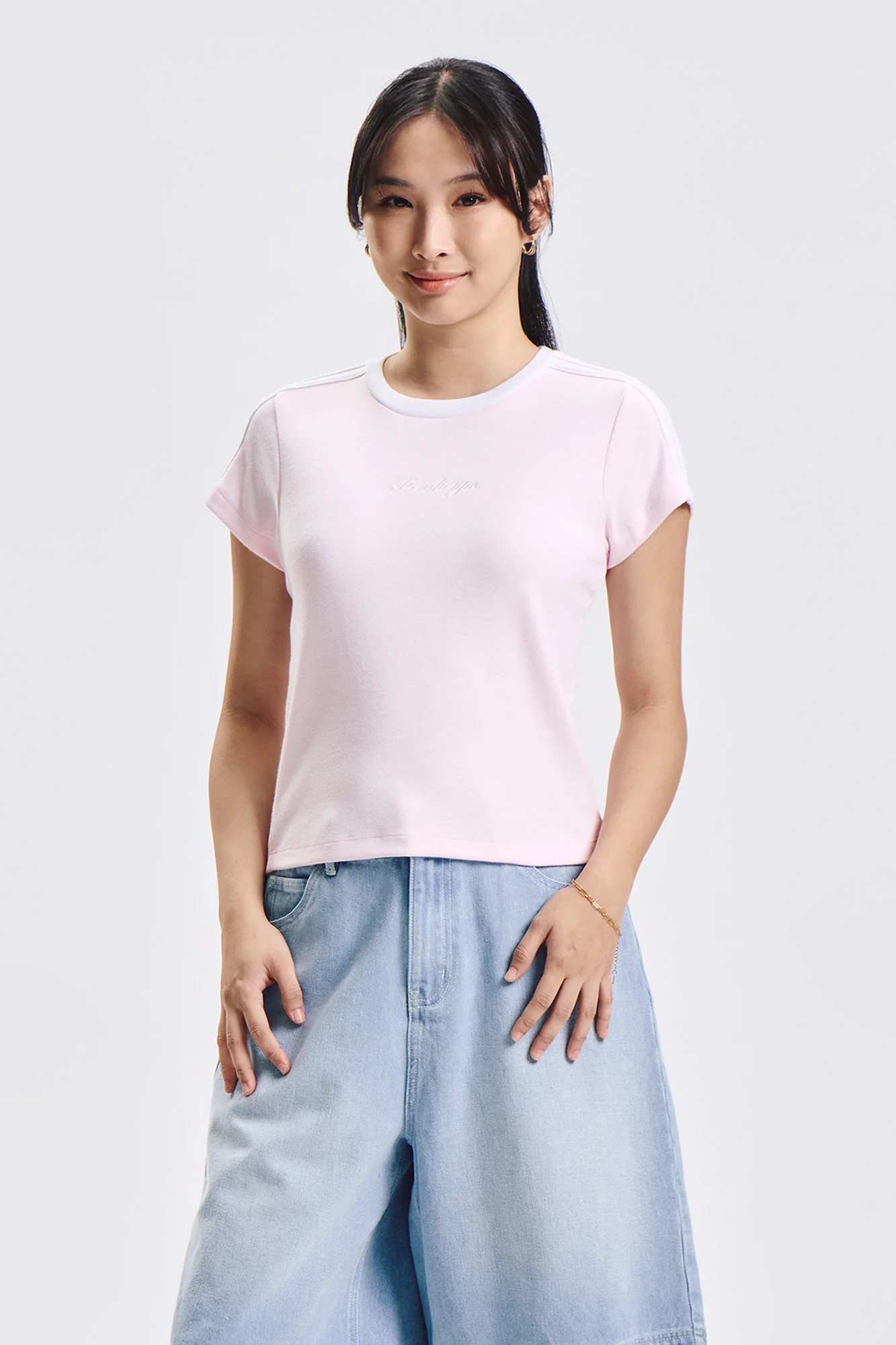 Penshoppe Slim Graphic T-Shirt with Taping