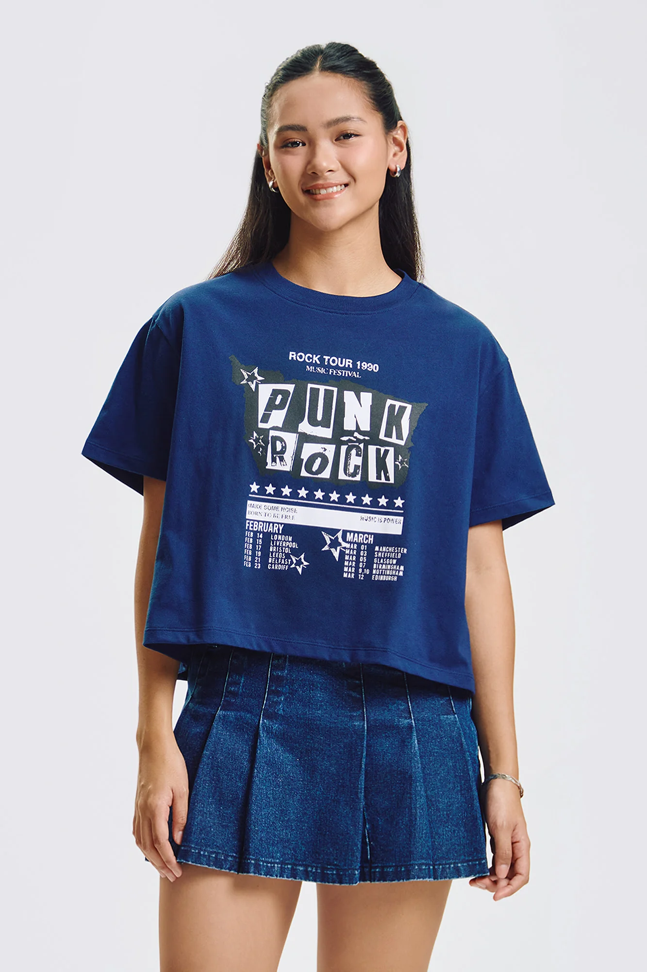 Punk Rock Loose Graphic T-Shirt