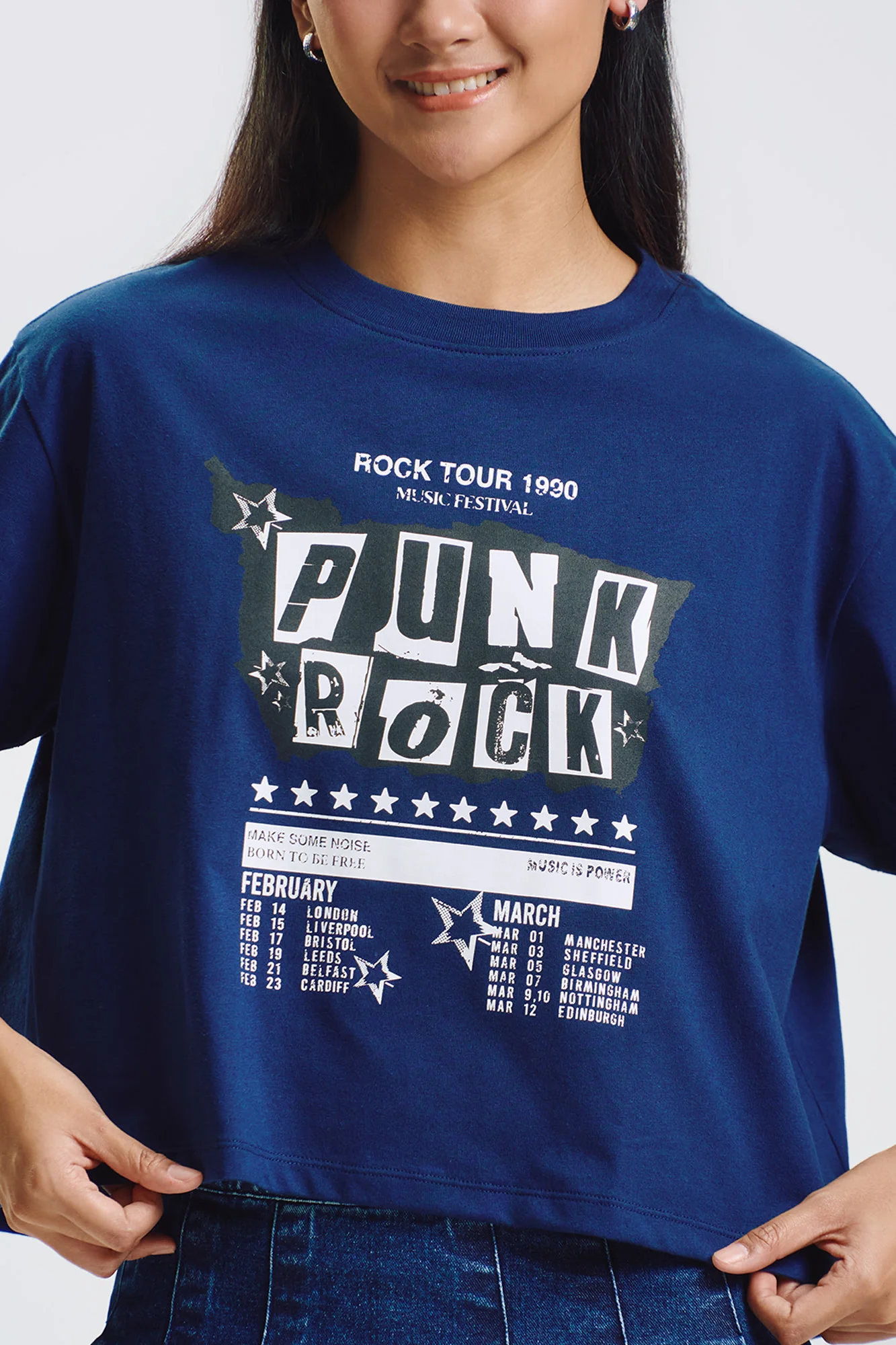 Punk Rock Loose Graphic T-Shirt - Image 2