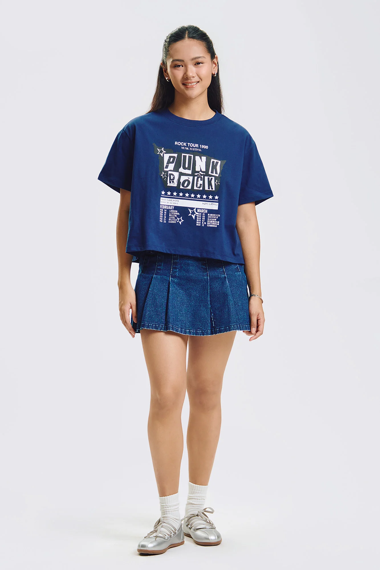 Punk Rock Loose Graphic T-Shirt - Image 4