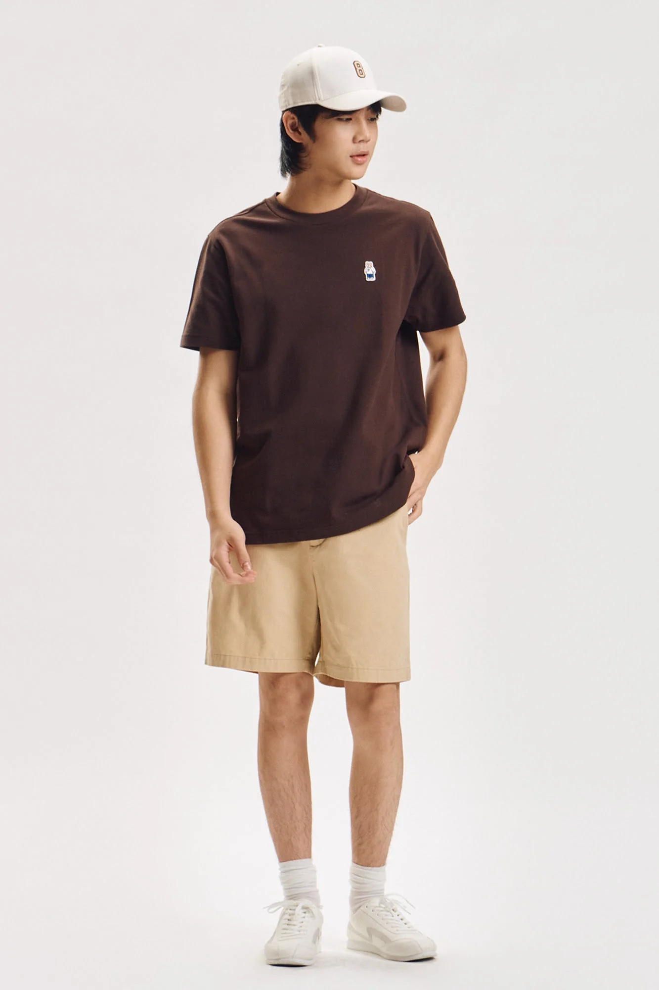 Regular Fit T-Shirt with Crew Bear Patch Embroidery - Image 12