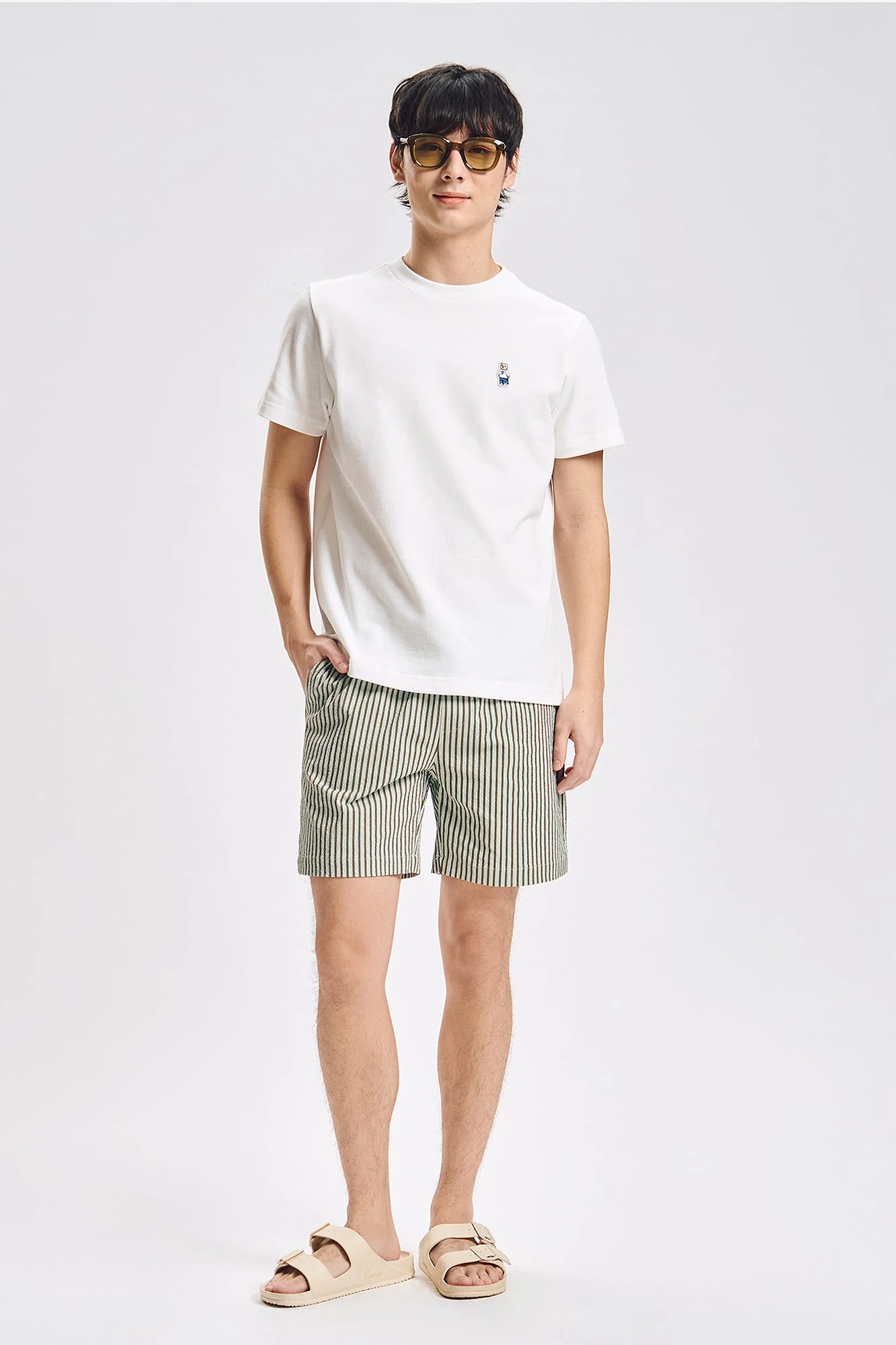 Regular Fit T-Shirt with Crew Bear Patch Embroidery - Image 22