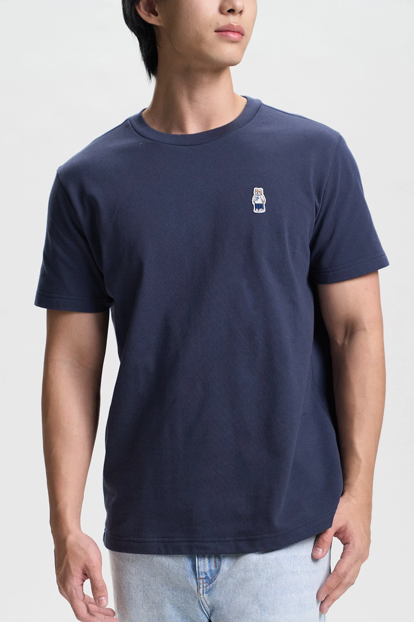 Regular Fit T-Shirt with Crew Bear Patch Embroidery - Image 28