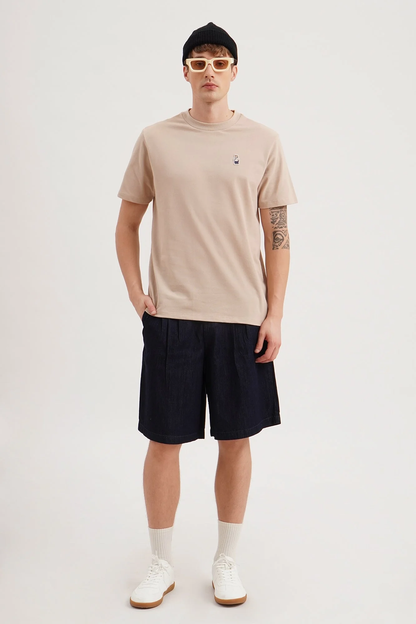 Regular Fit T-Shirt with Crew Bear Patch Embroidery - Image 38