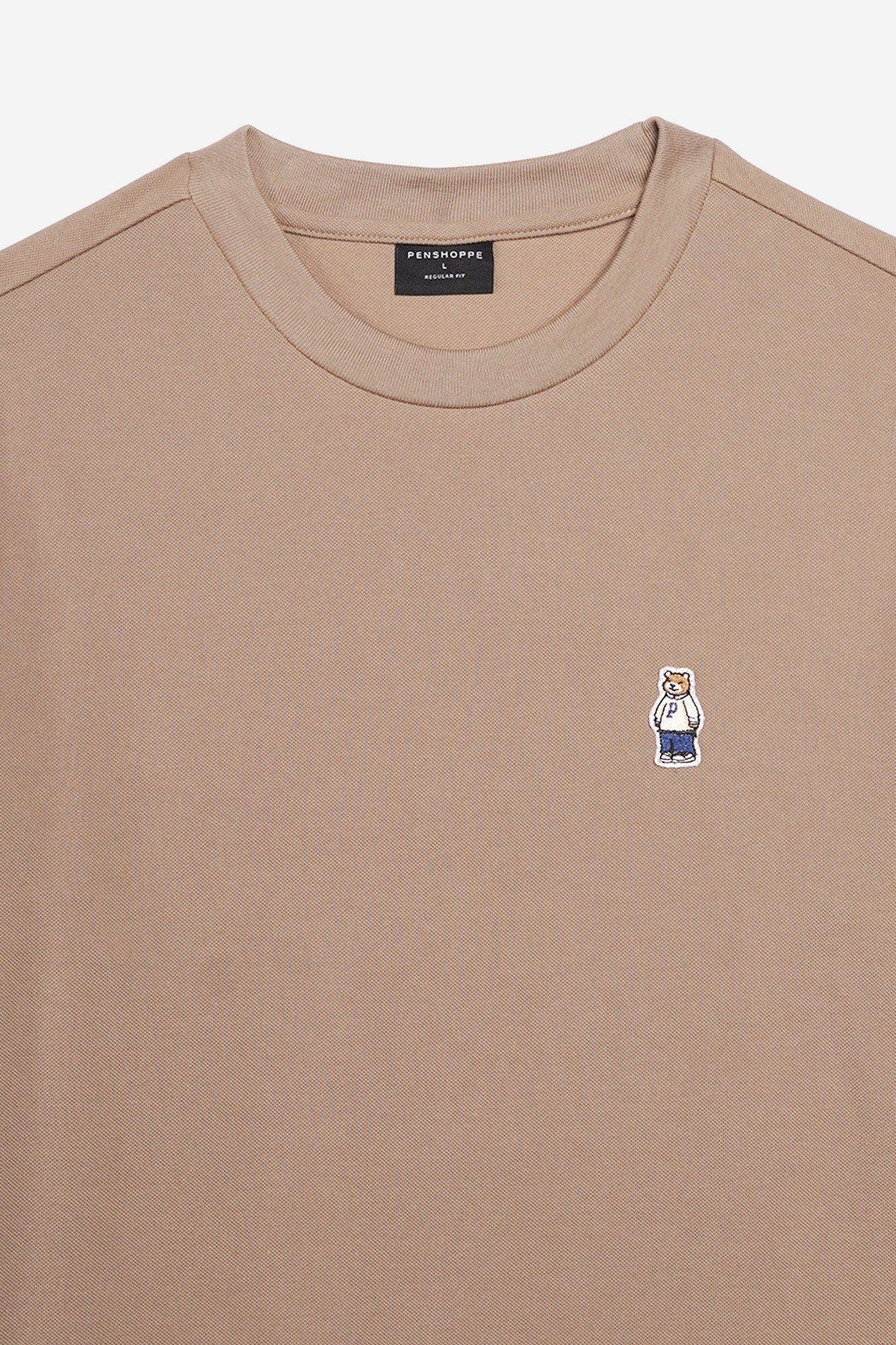 Regular Fit T-Shirt with Crew Bear Patch Embroidery - Image 46