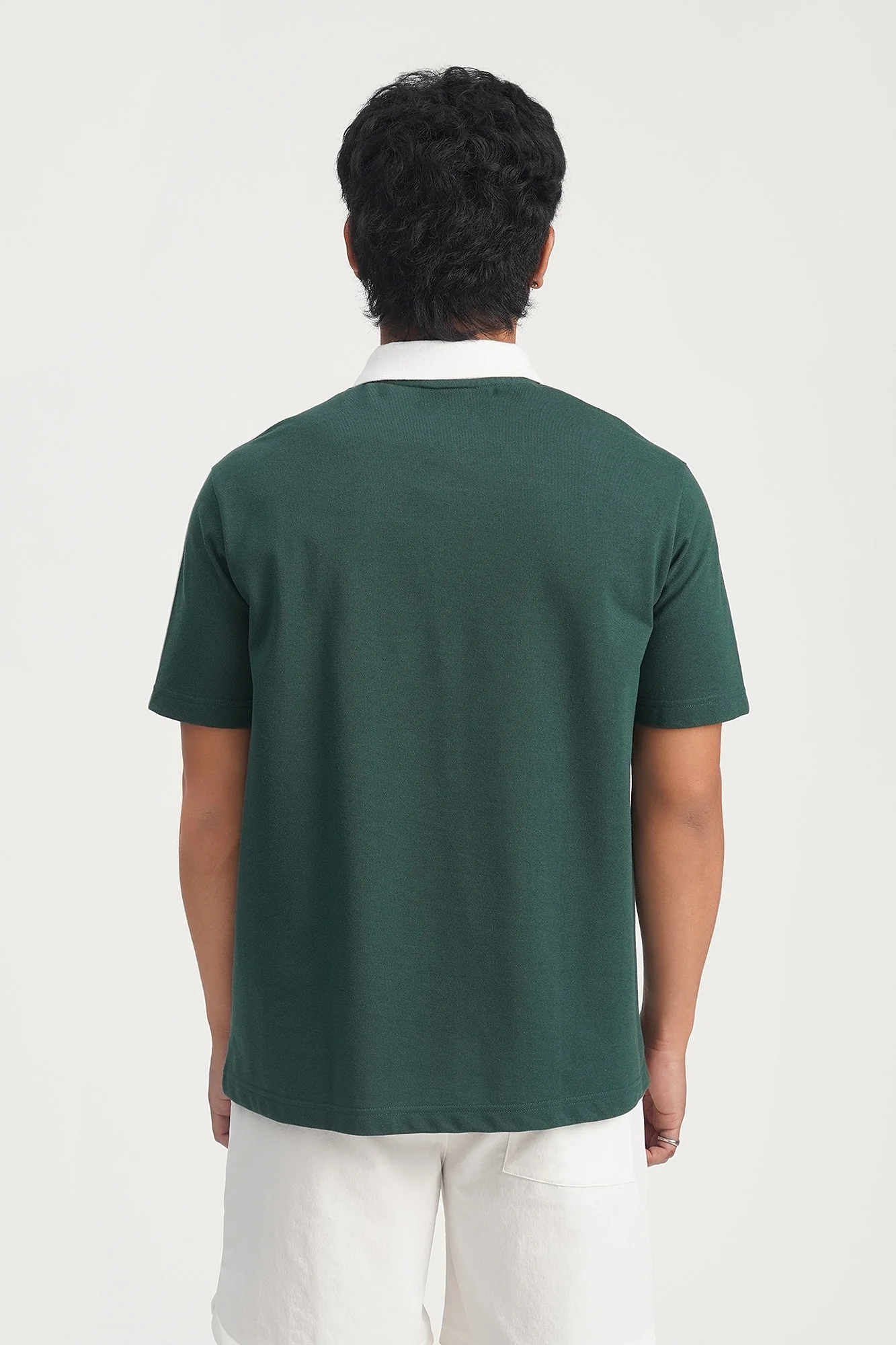 Relaxed Fit Polo with Contrast Details - Image 3