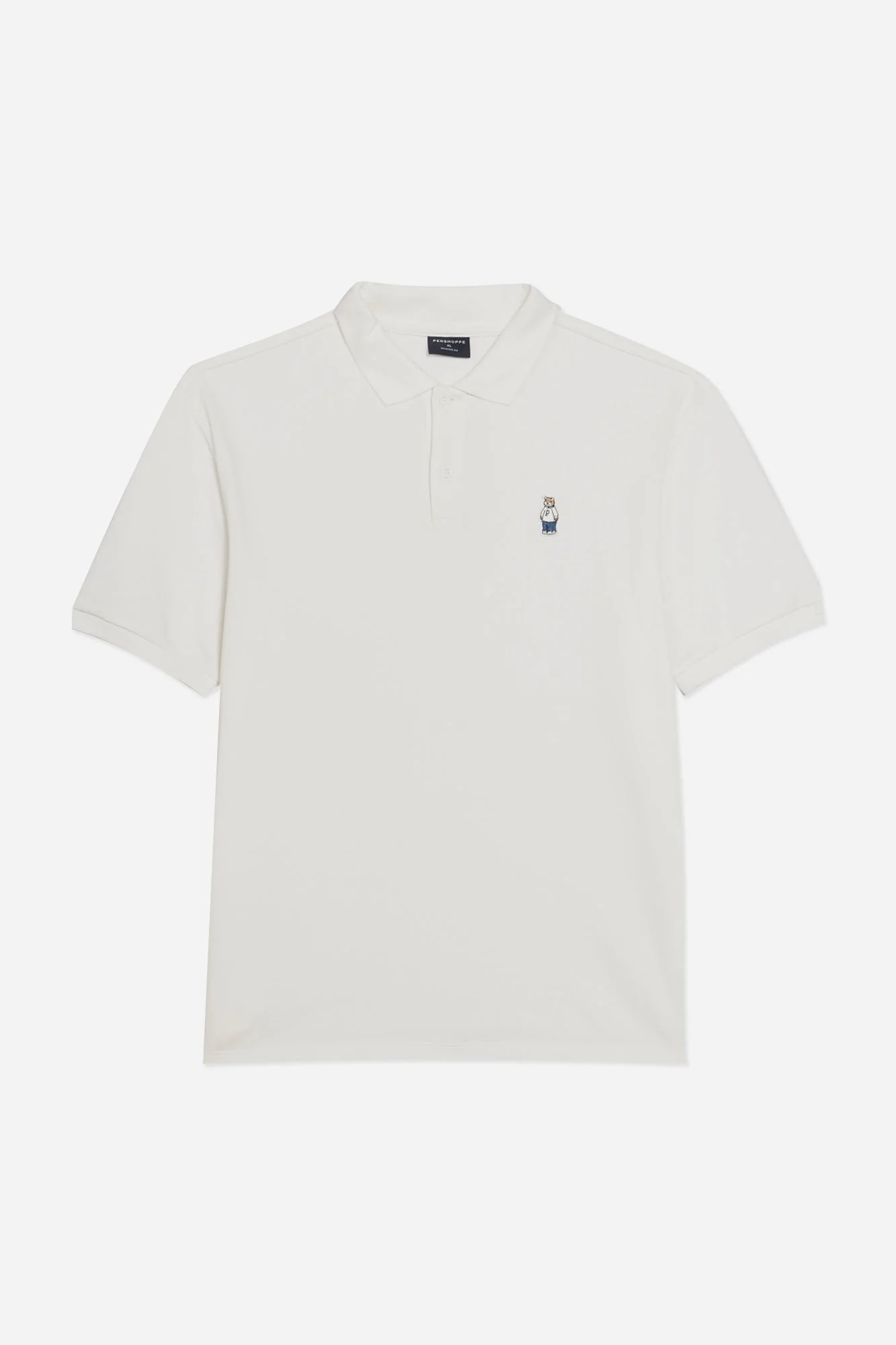 Relaxed Fit Polo with Crew Bear Patch Embroidery - Image 29